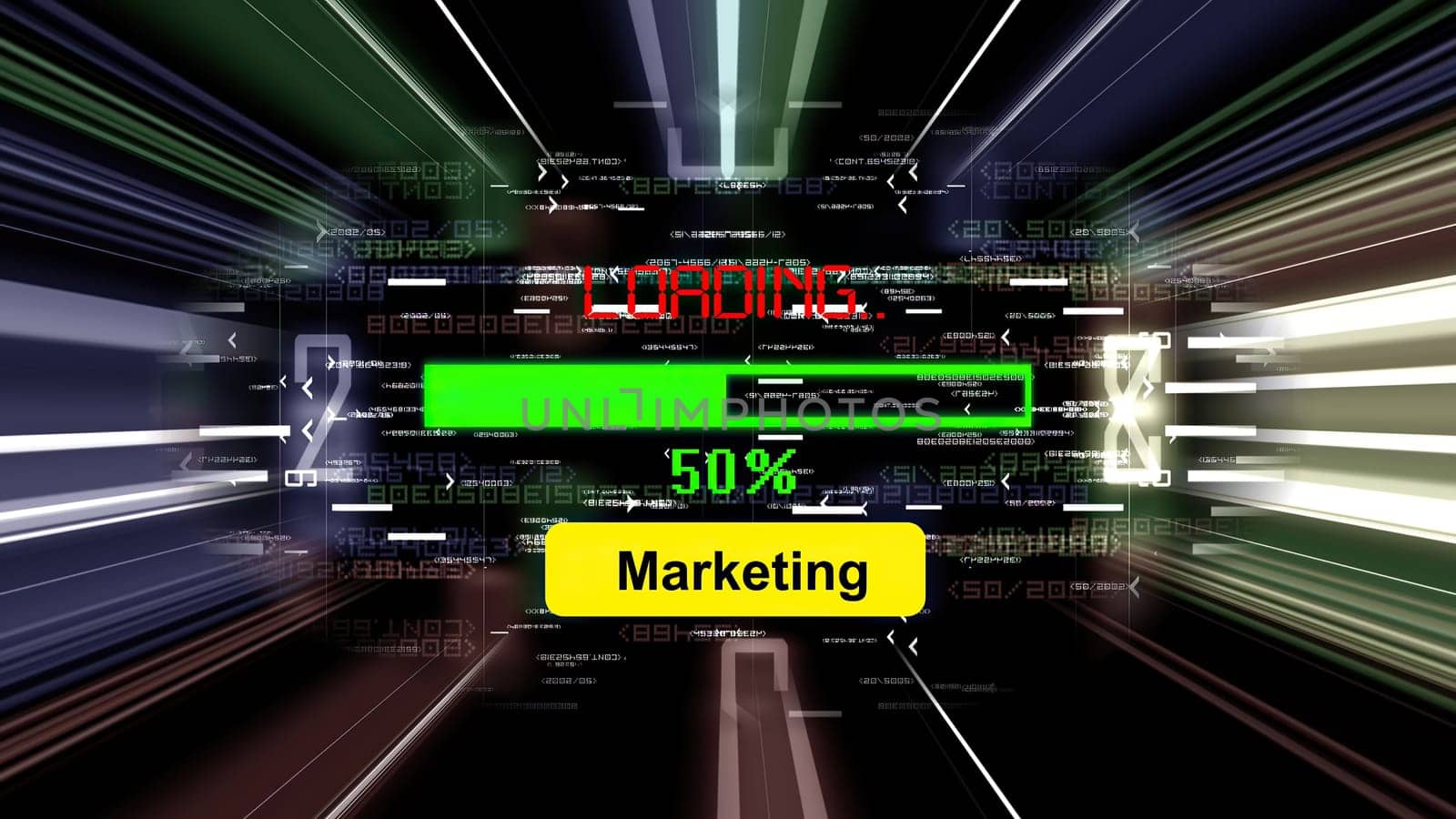 Marketing loading progress bar on the screen,Marketing loading progress bar on the screen