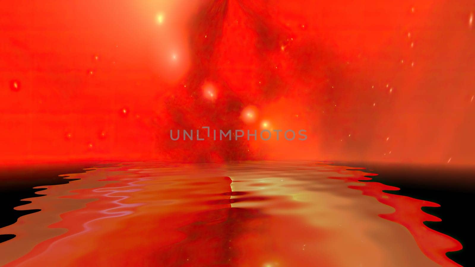 Space Universe With Stars And Galaxies reflected in water,Space Universe With Stars And Galaxies reflected in water