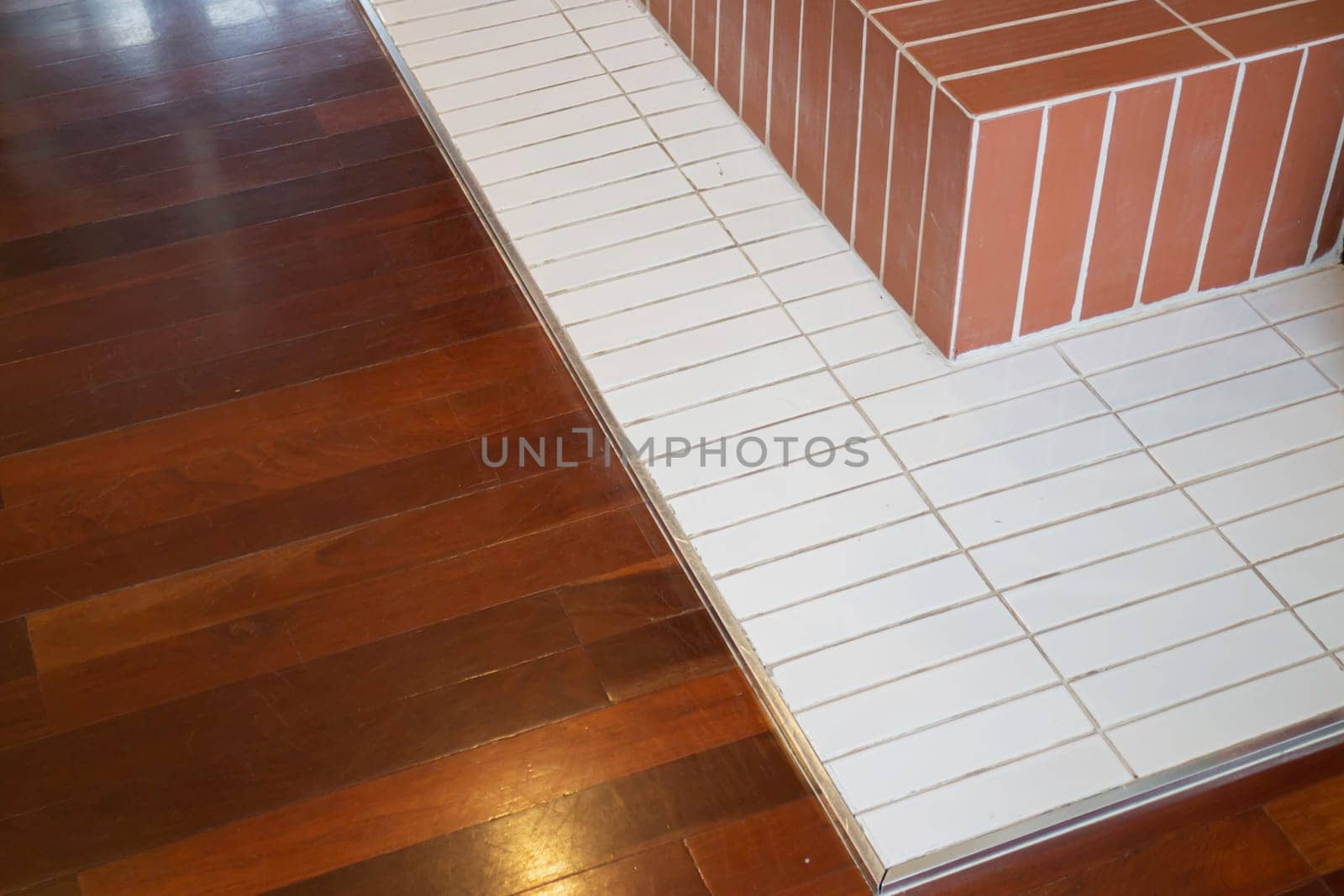 Room interior coffee shop with comfortable furniture, stock photo