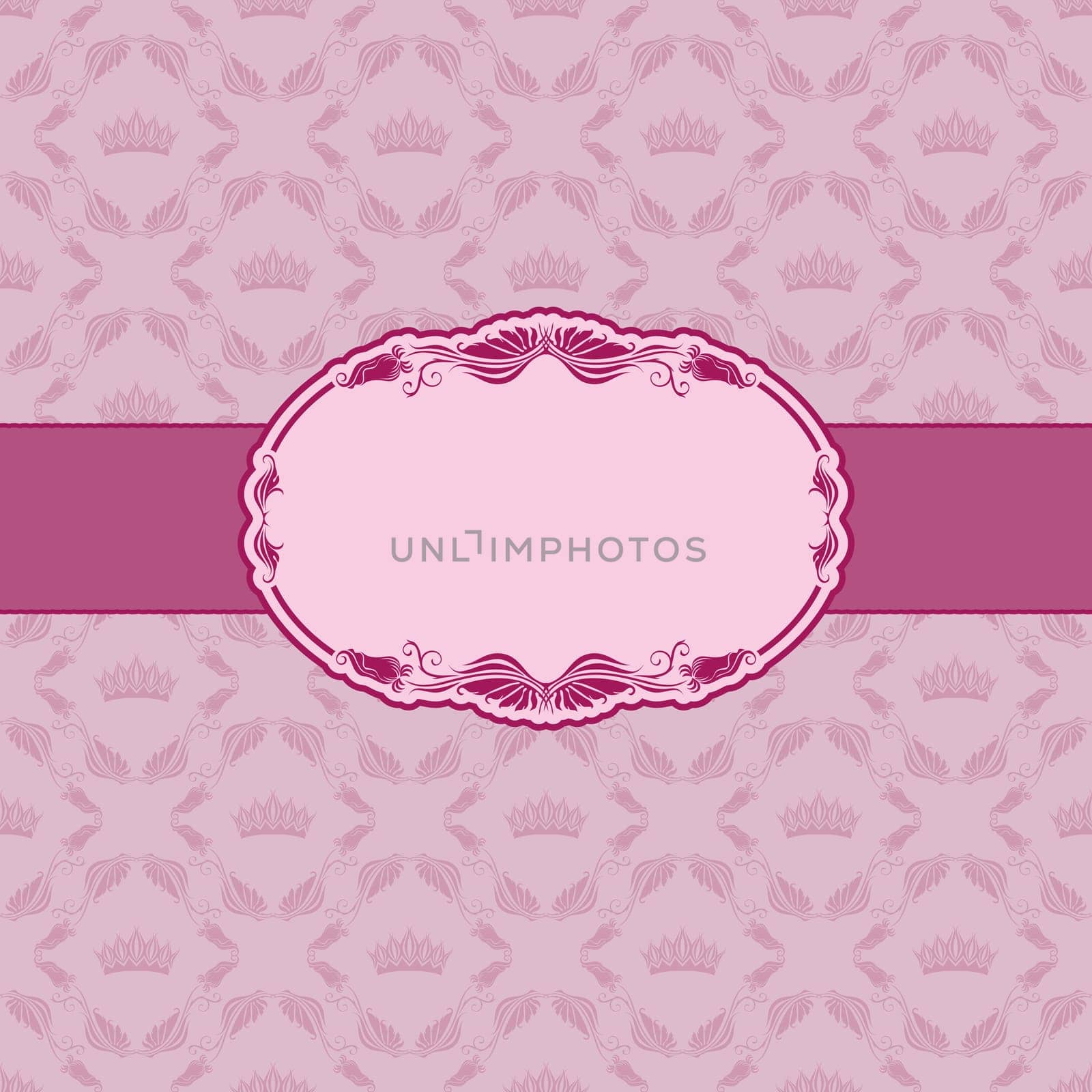 Template frame design for greeting card . Seamless background.