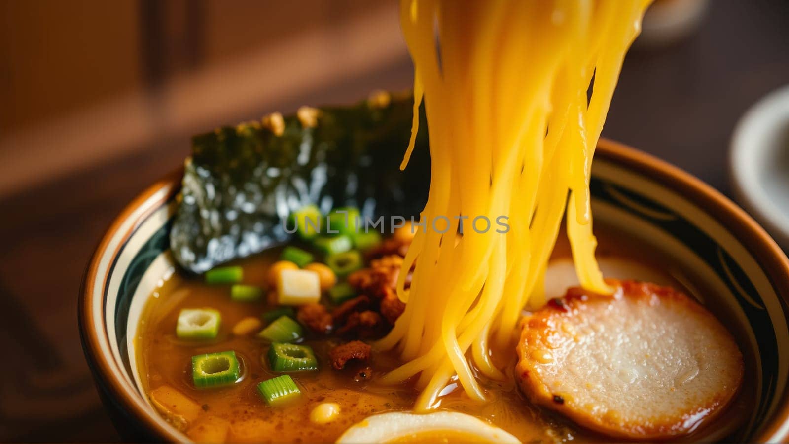 Pan-Asian soups, a combination of bright aromas, rich broths and a harmony of flavors that reflects the culture of Asia. High quality photo