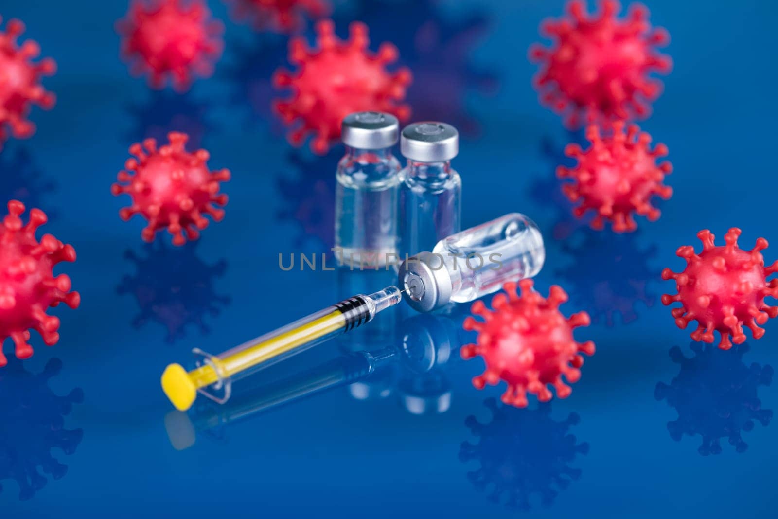 Viruses cells in infected, Pandemic medical health