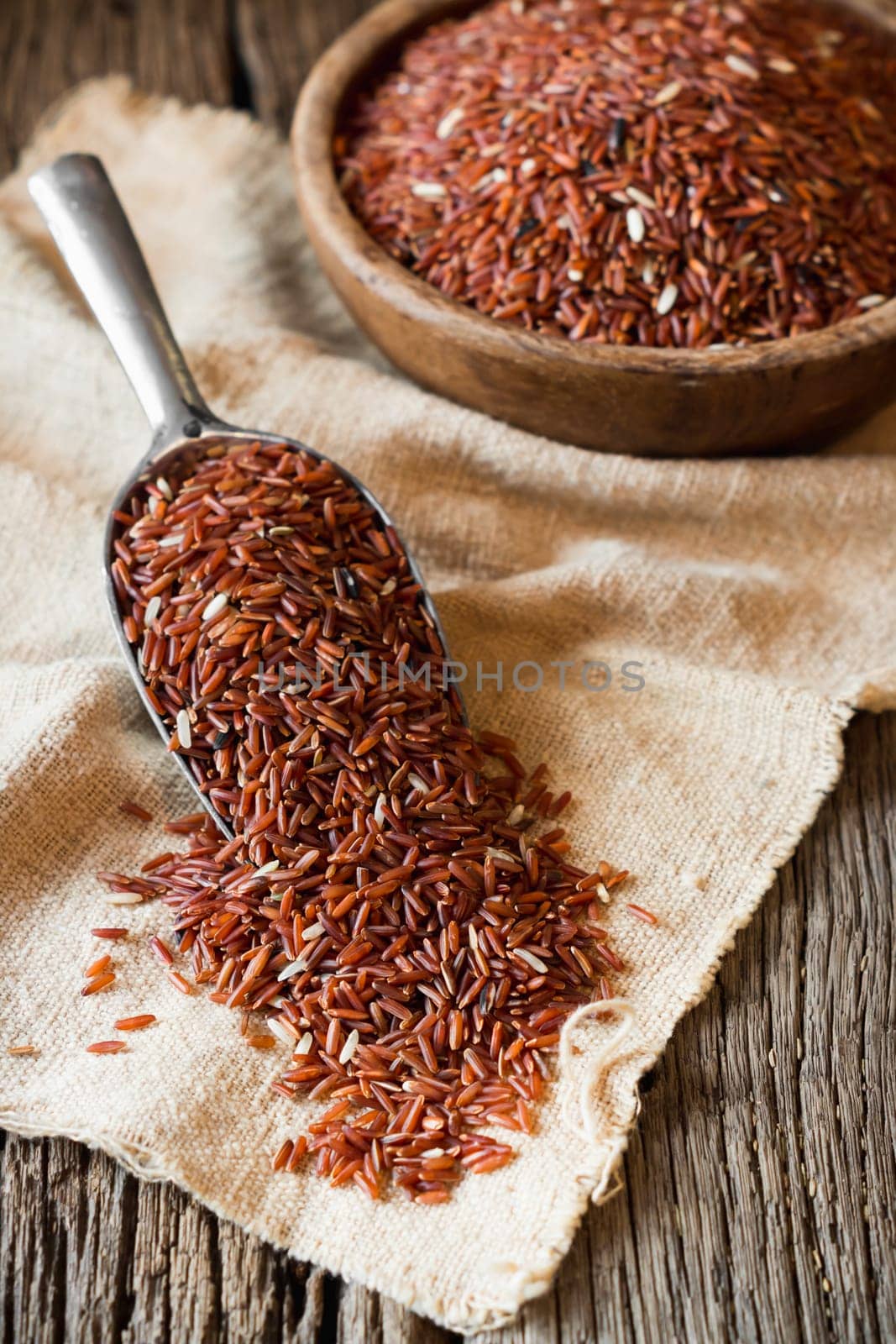 brown rice (jasmine rice) healthy food of thailand