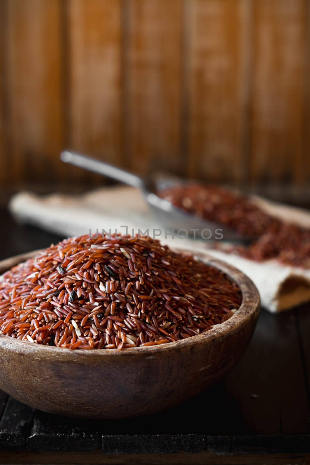 brown rice (jasmine rice) healthy food of thailand