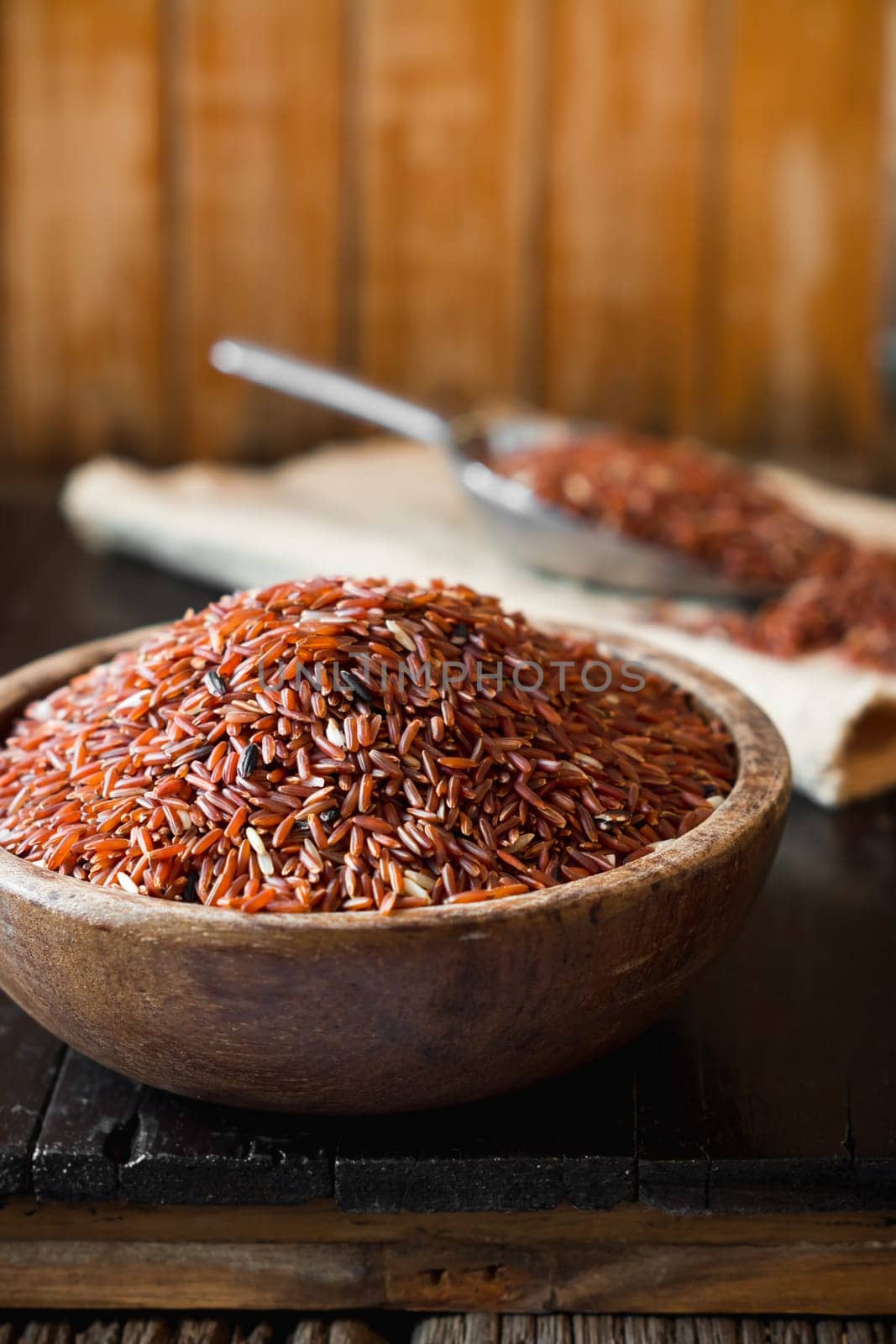 brown rice (jasmine rice) healthy food of thailand