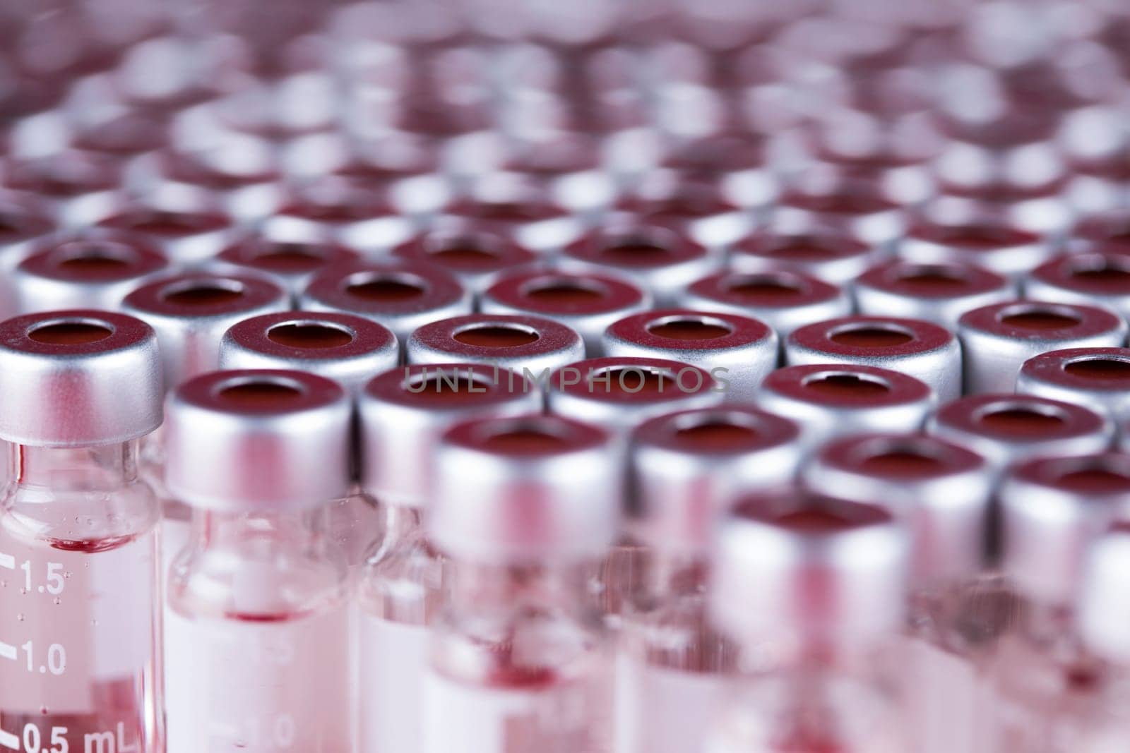 Ampoules with covid 19 vaccine