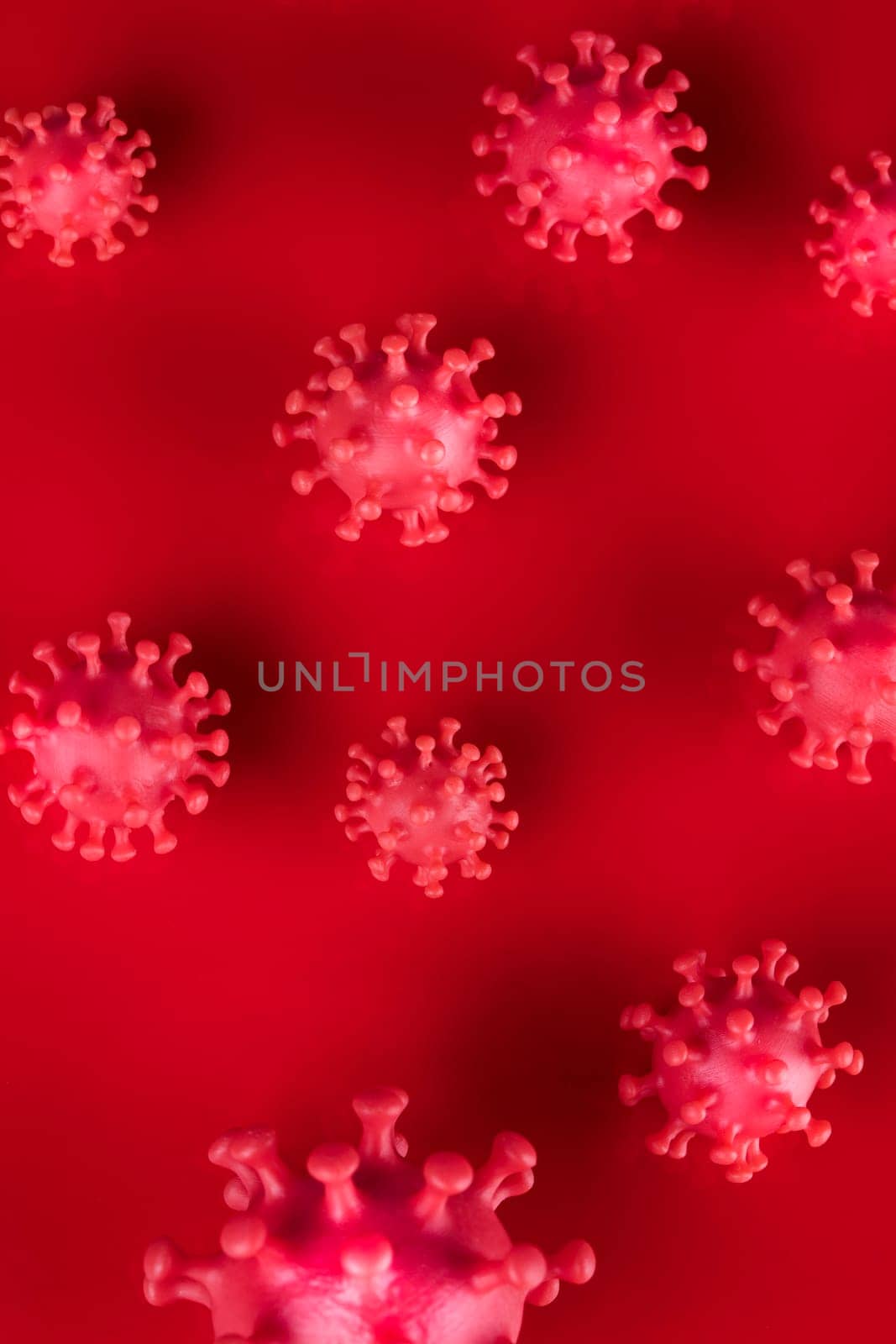 Virus cells in infected, Pandemic medical health