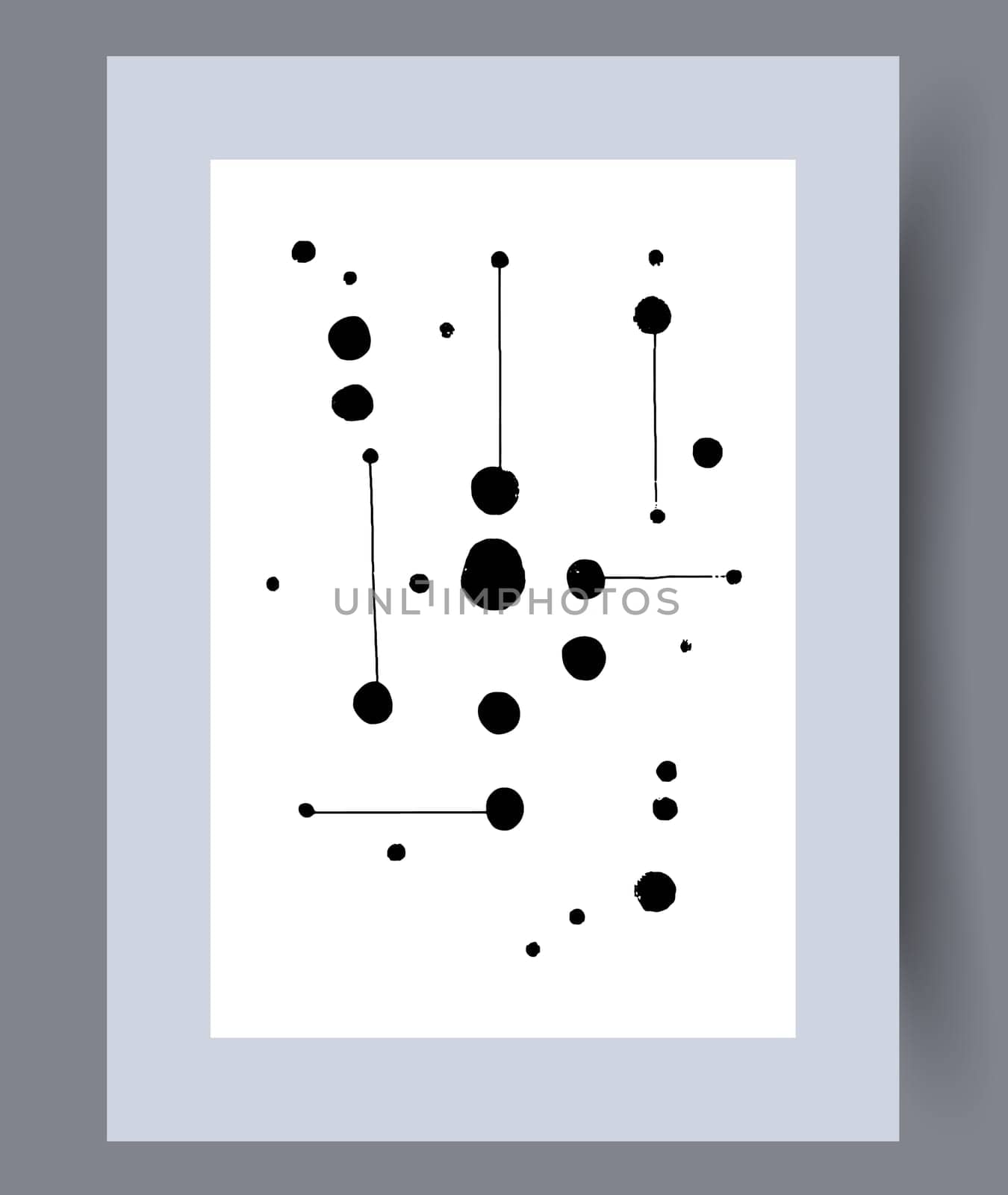 Abstract lines modern sketch wall art print. Printable minimal abstract lines poster. Contemporary decorative background with sketch. Wall artwork for interior design.