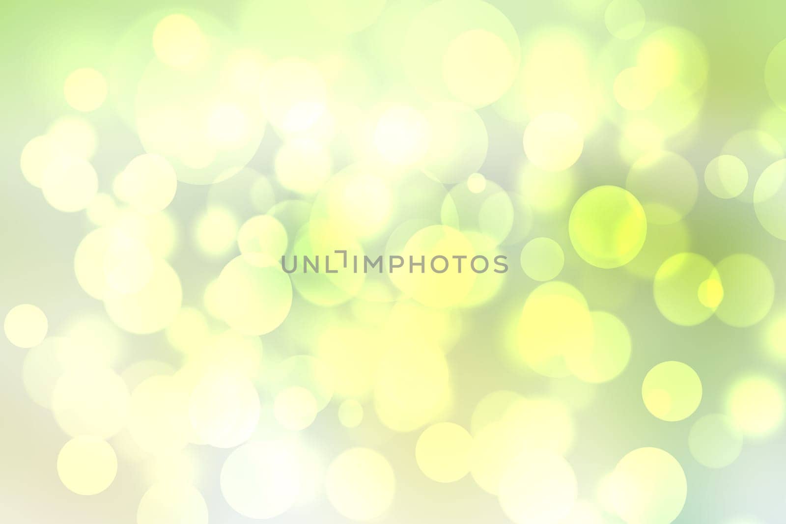 Abstract fresh delicate gradient green light and yellow pastel spring or summer bokeh background. Beautiful texture.