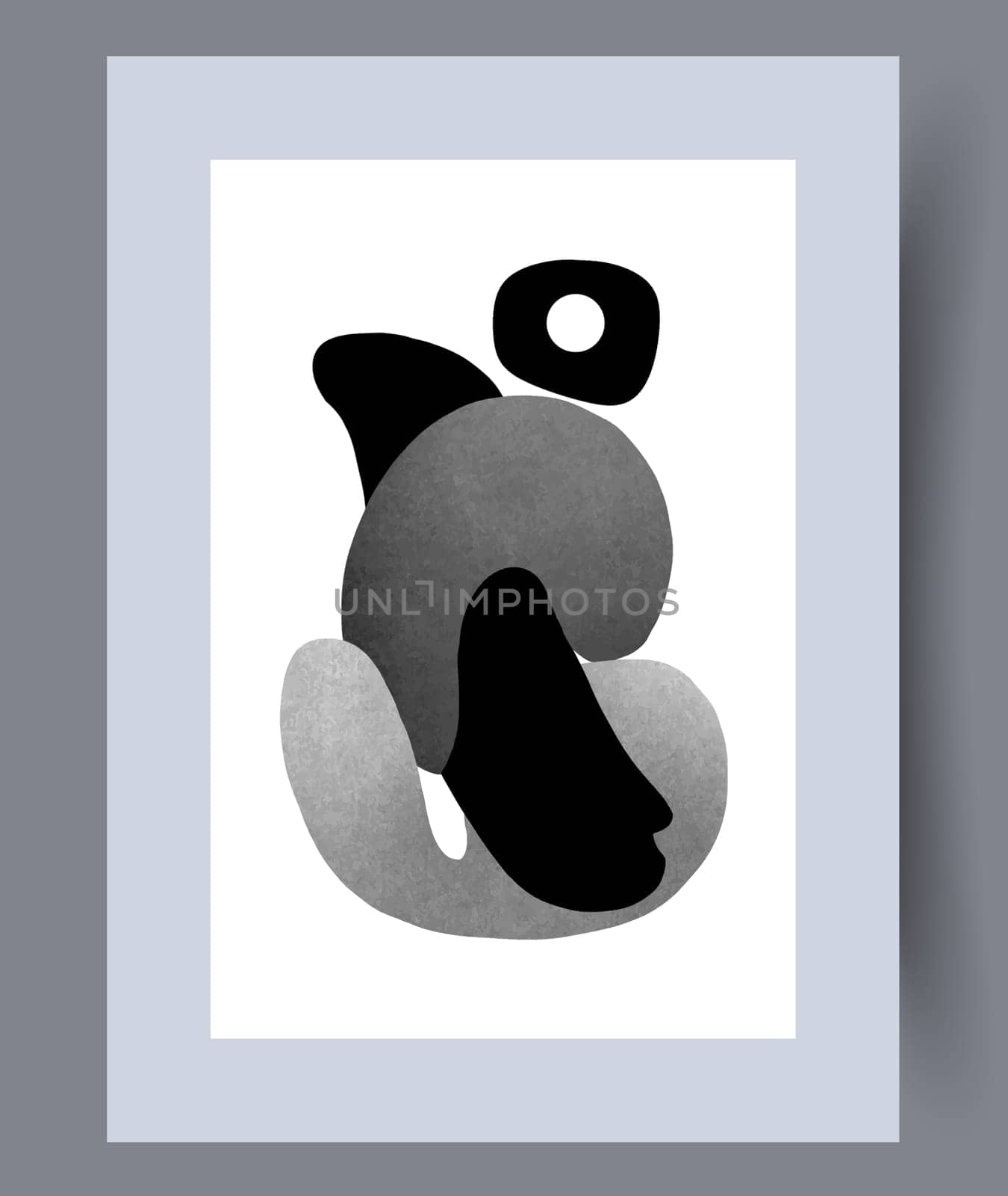 Abstract lines modern sketch wall art print. Printable minimal abstract lines poster. Contemporary decorative background with sketch. Wall artwork for interior design.