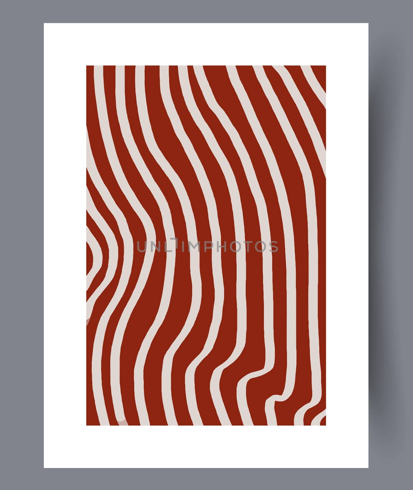 Abstract lines modern sketch wall art print. Printable minimal abstract lines poster. Contemporary decorative background with sketch. Wall artwork for interior design.