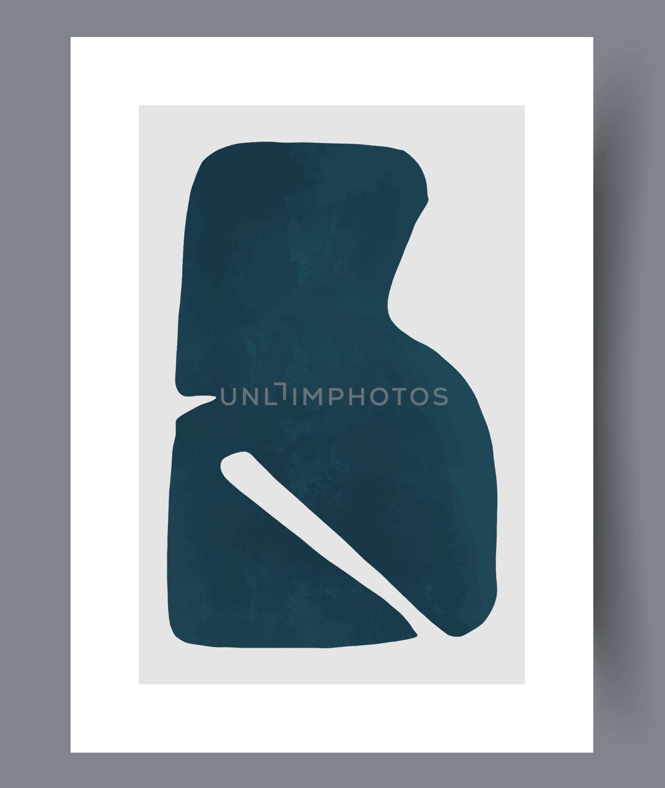 Abstract lines modern sketch wall art print. Printable minimal abstract lines poster. Contemporary decorative background with sketch. Wall artwork for interior design.