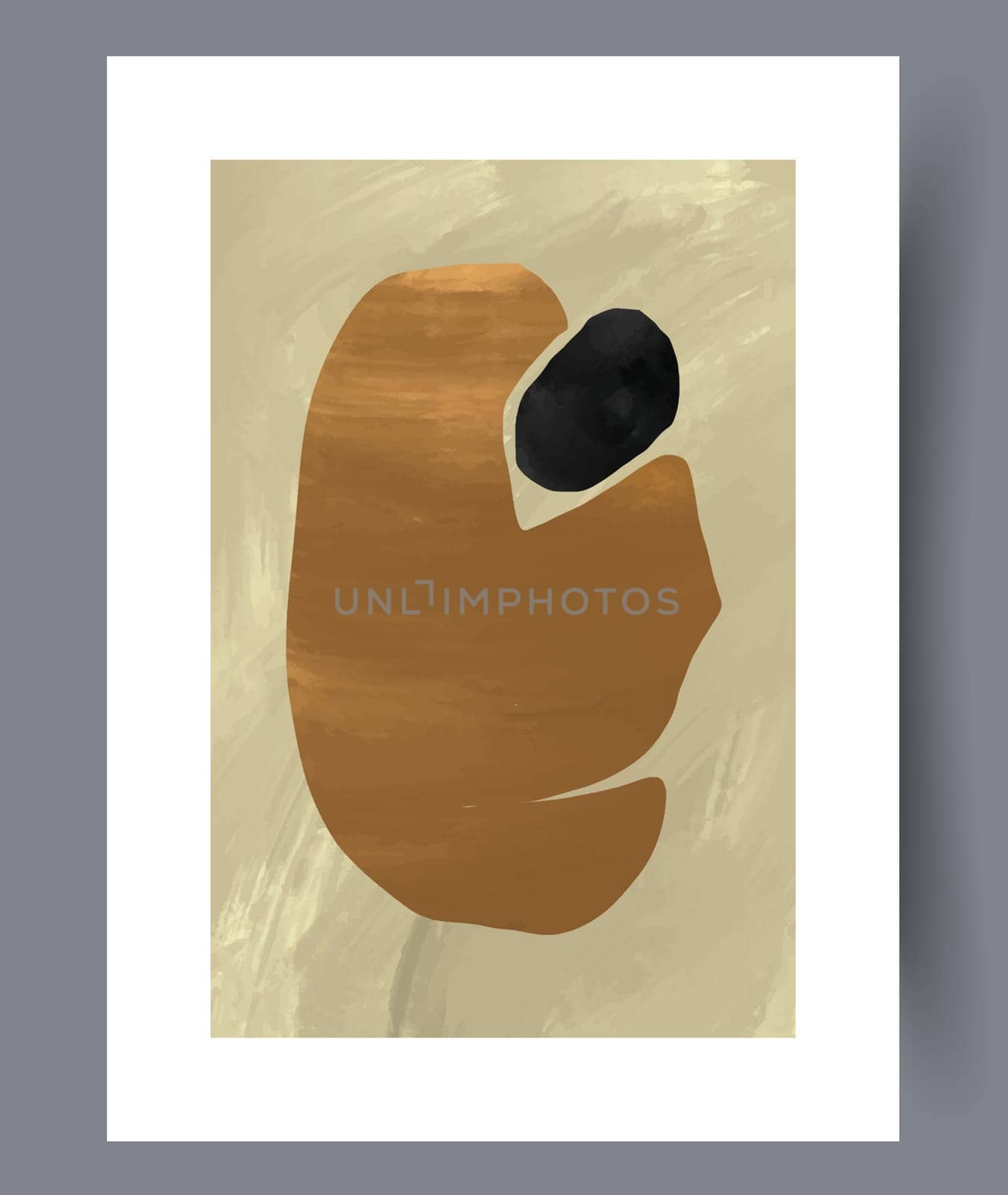Abstract lines modern sketch wall art print. Printable minimal abstract lines poster. Contemporary decorative background with sketch. Wall artwork for interior design.