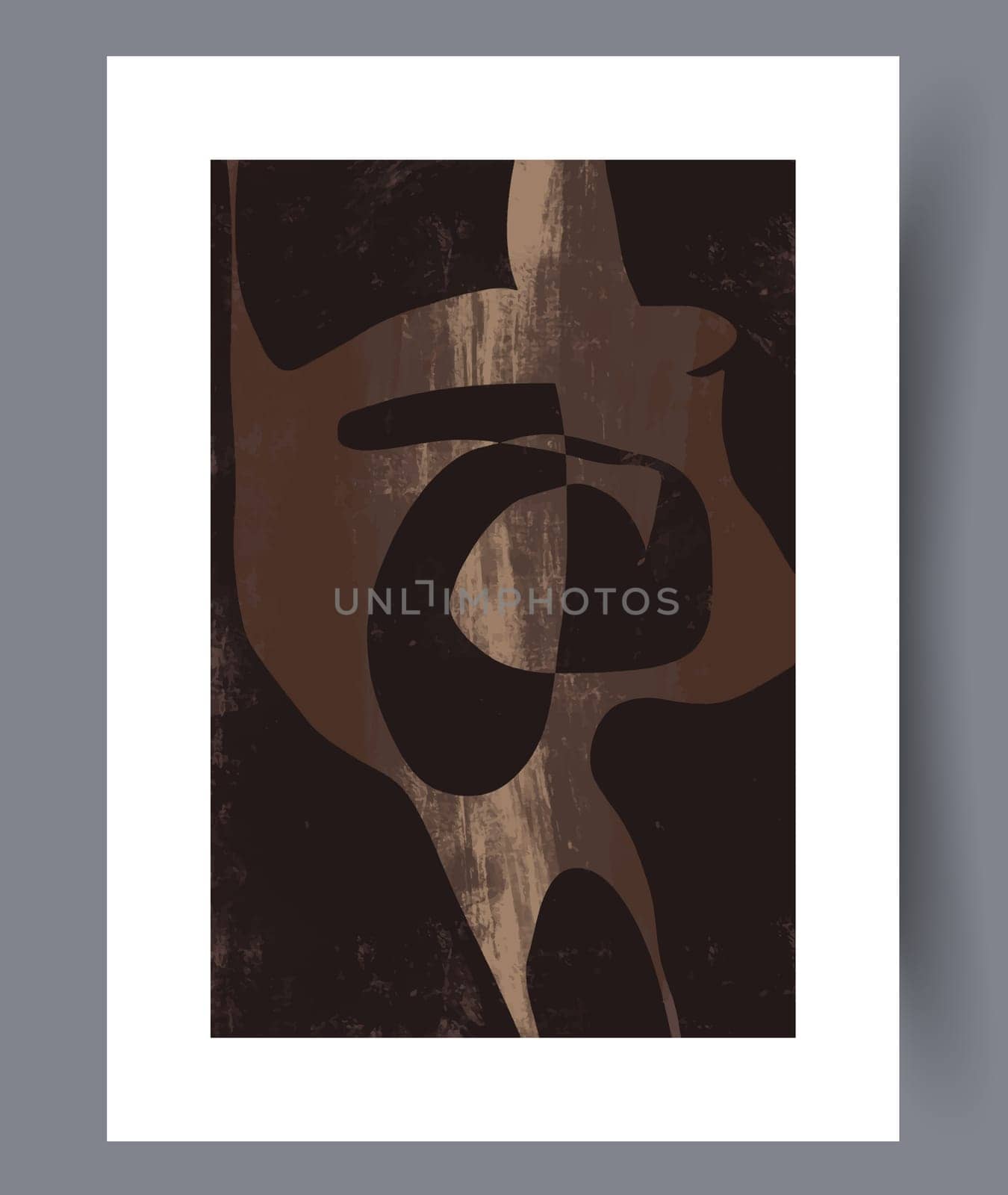 Abstract lines modern sketch wall art print. Printable minimal abstract lines poster. Contemporary decorative background with sketch. Wall artwork for interior design.