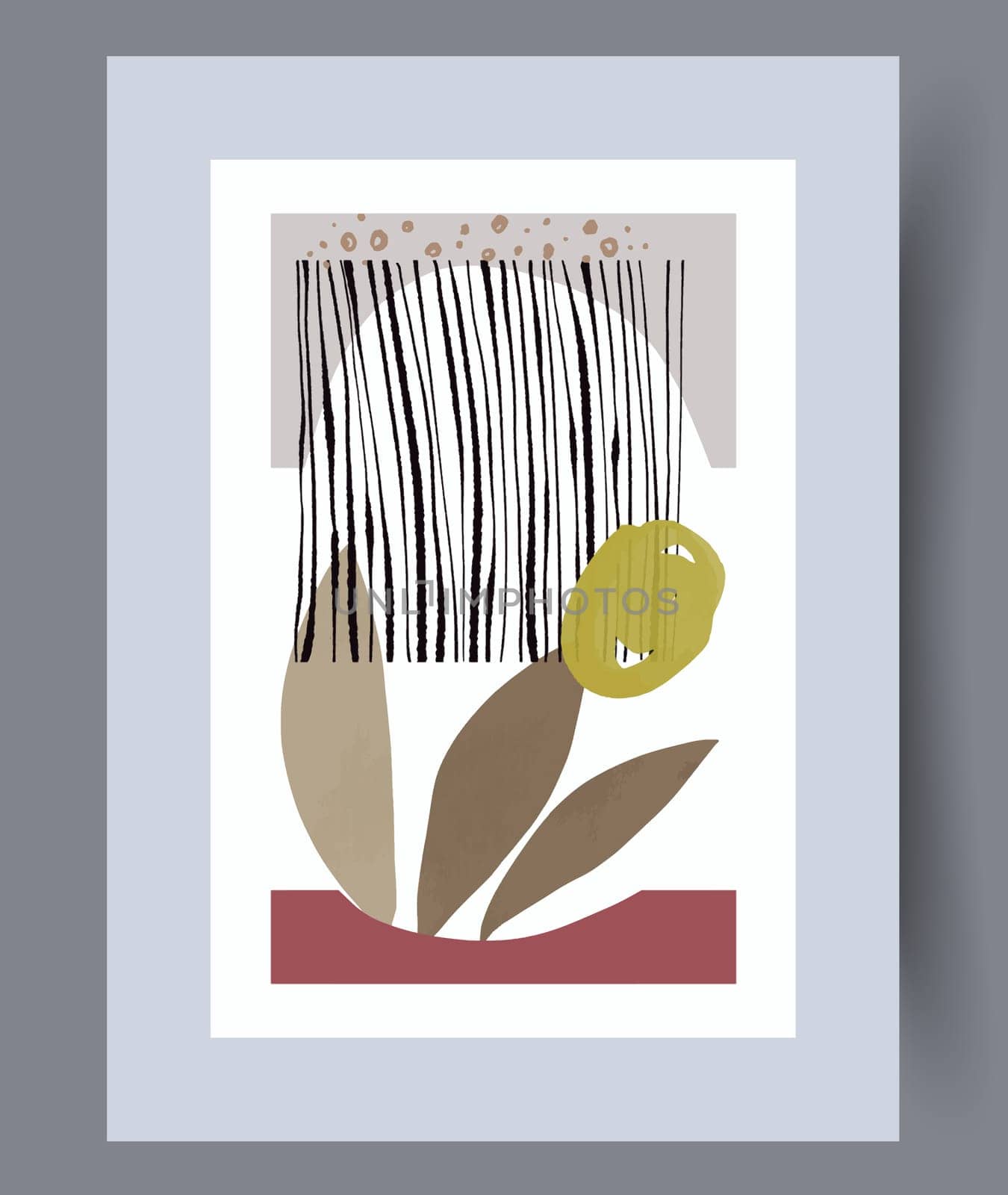 Abstract lines modern sketch wall art print. Printable minimal abstract lines poster. Contemporary decorative background with sketch. Wall artwork for interior design.