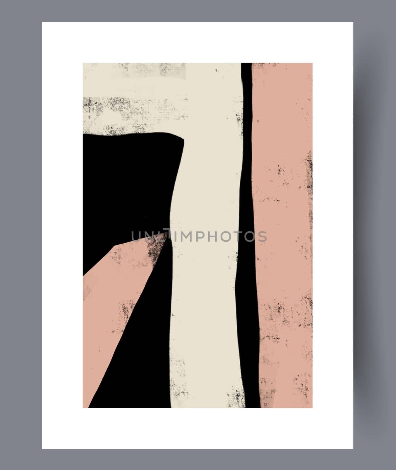 Abstract lines modern sketch wall art print. Printable minimal abstract lines poster. Contemporary decorative background with sketch. Wall artwork for interior design.