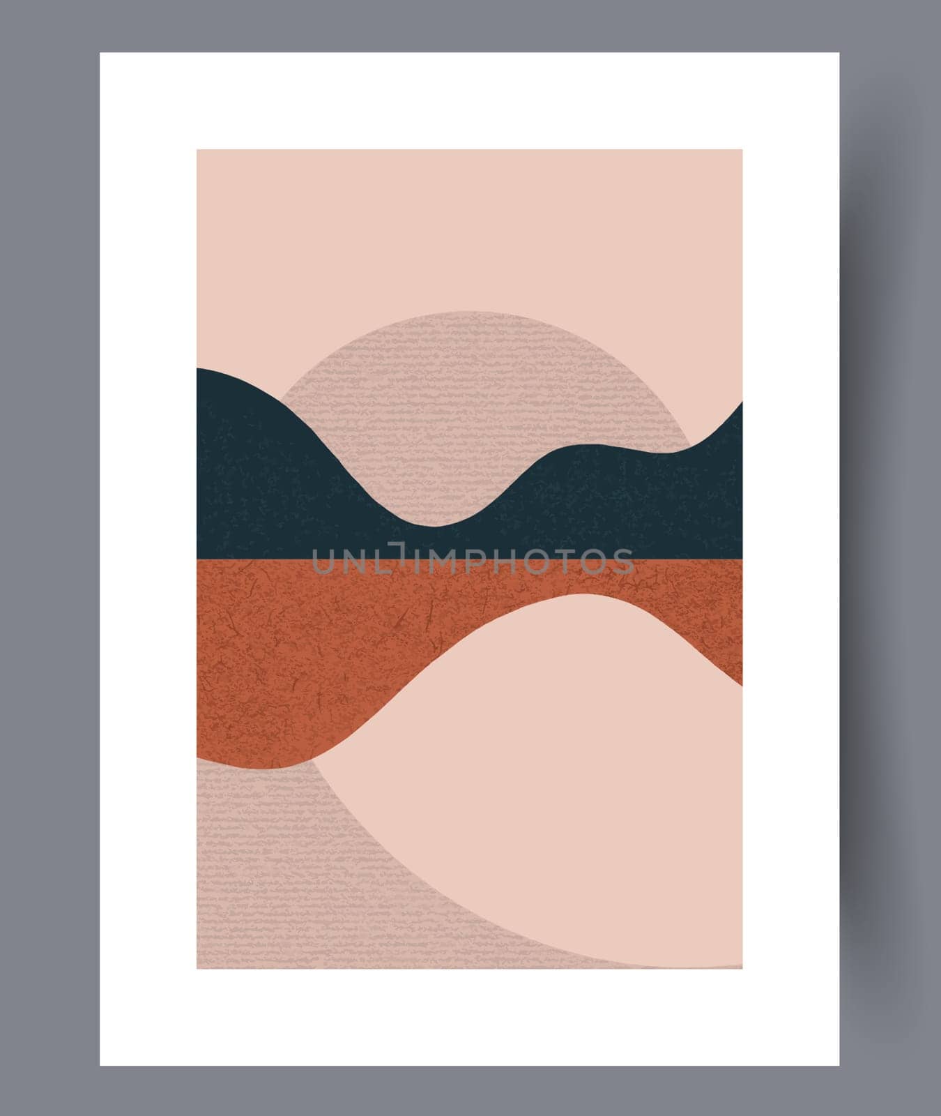 Abstract lines modern sketch wall art print. Printable minimal abstract lines poster. Contemporary decorative background with sketch. Wall artwork for interior design.