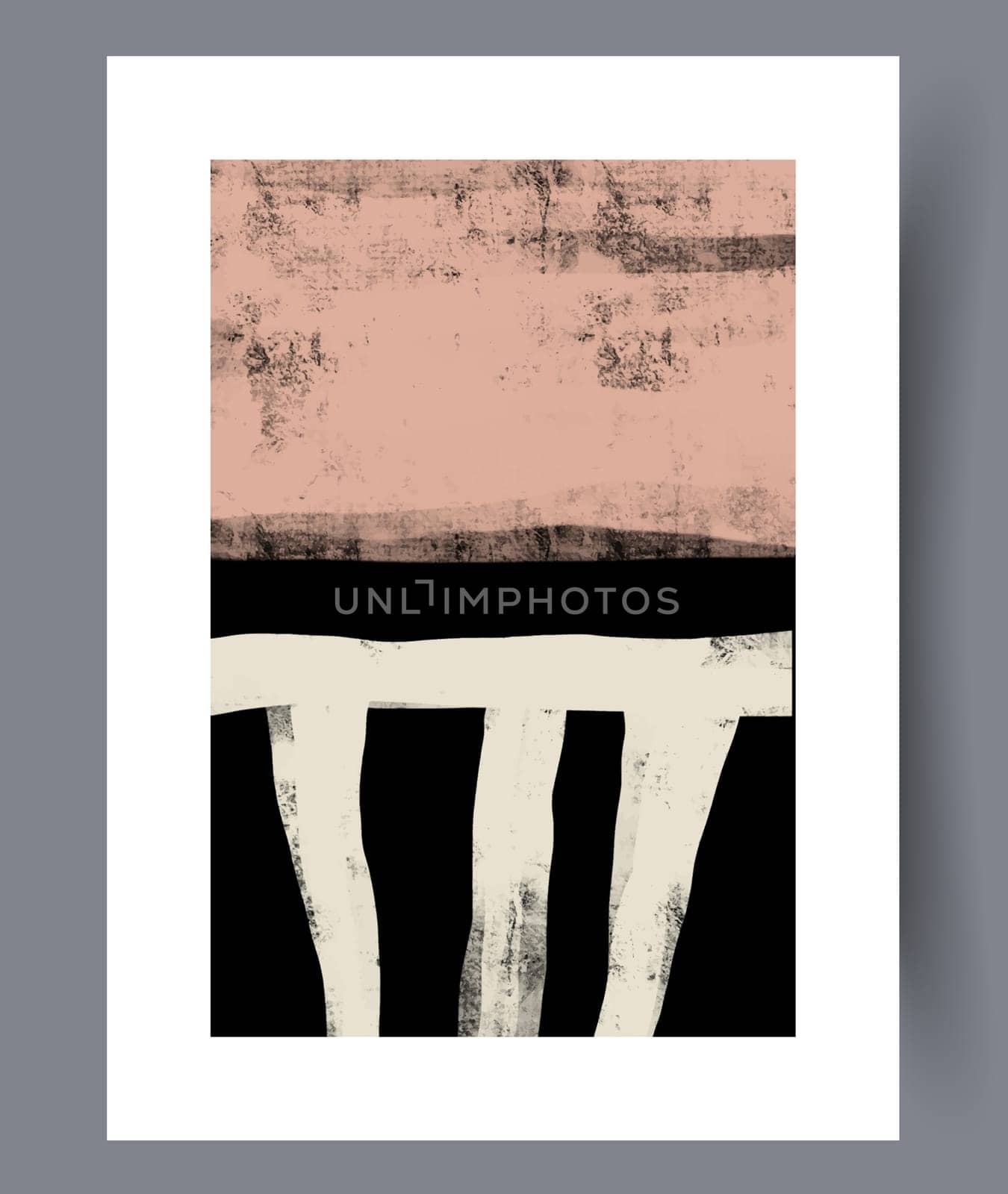 Abstract lines modern sketch wall art print. Printable minimal abstract lines poster. Contemporary decorative background with sketch. Wall artwork for interior design.