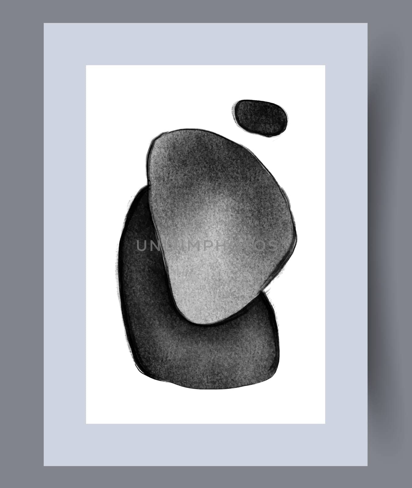 Abstract lines modern sketch wall art print. Printable minimal abstract lines poster. Contemporary decorative background with sketch. Wall artwork for interior design.