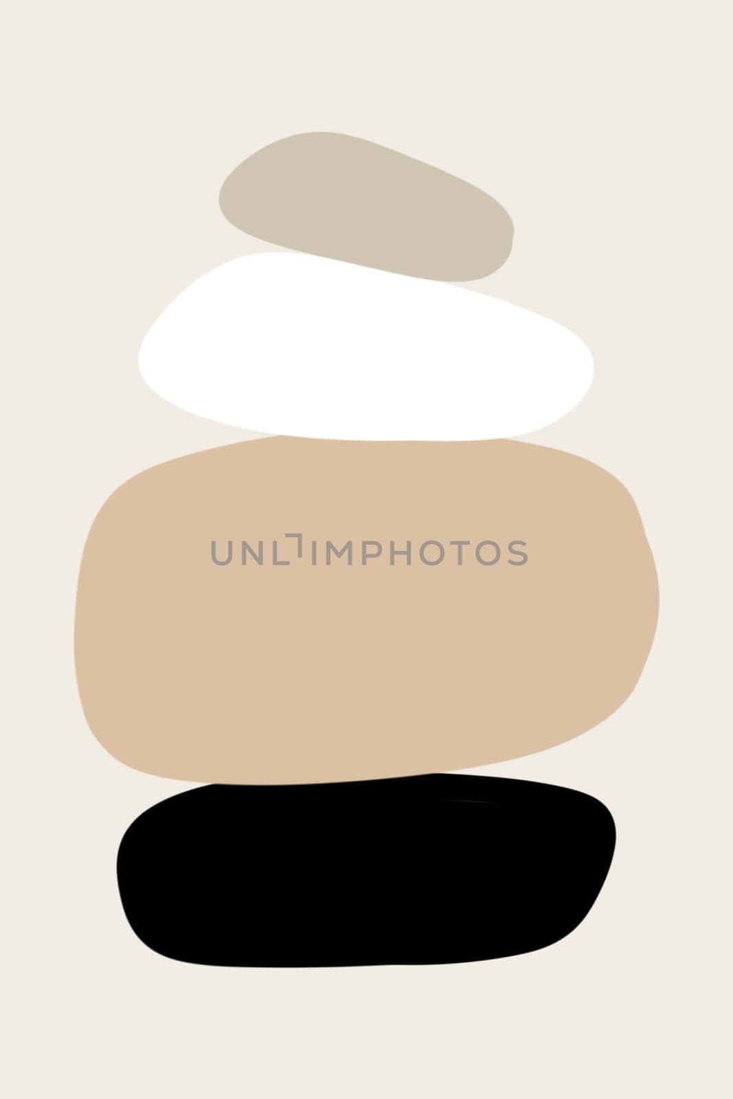 Abstract band creative template wall art print. Wall artwork for interior design. Contemporary decorative background with template. Printable minimal abstract band poster.
