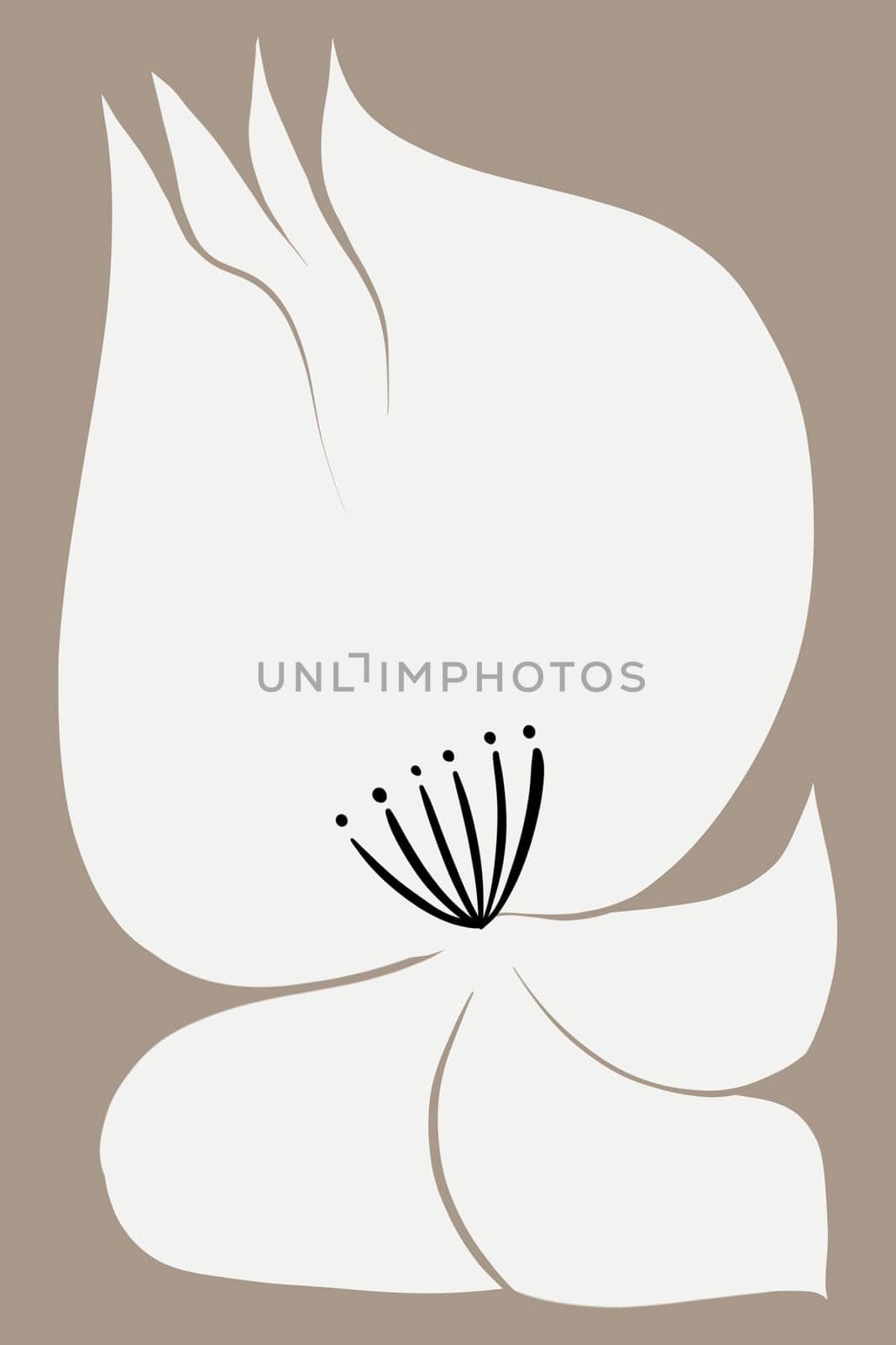 Printable wall art poster print. Hand drawn minimalism design for scandinavian interior.