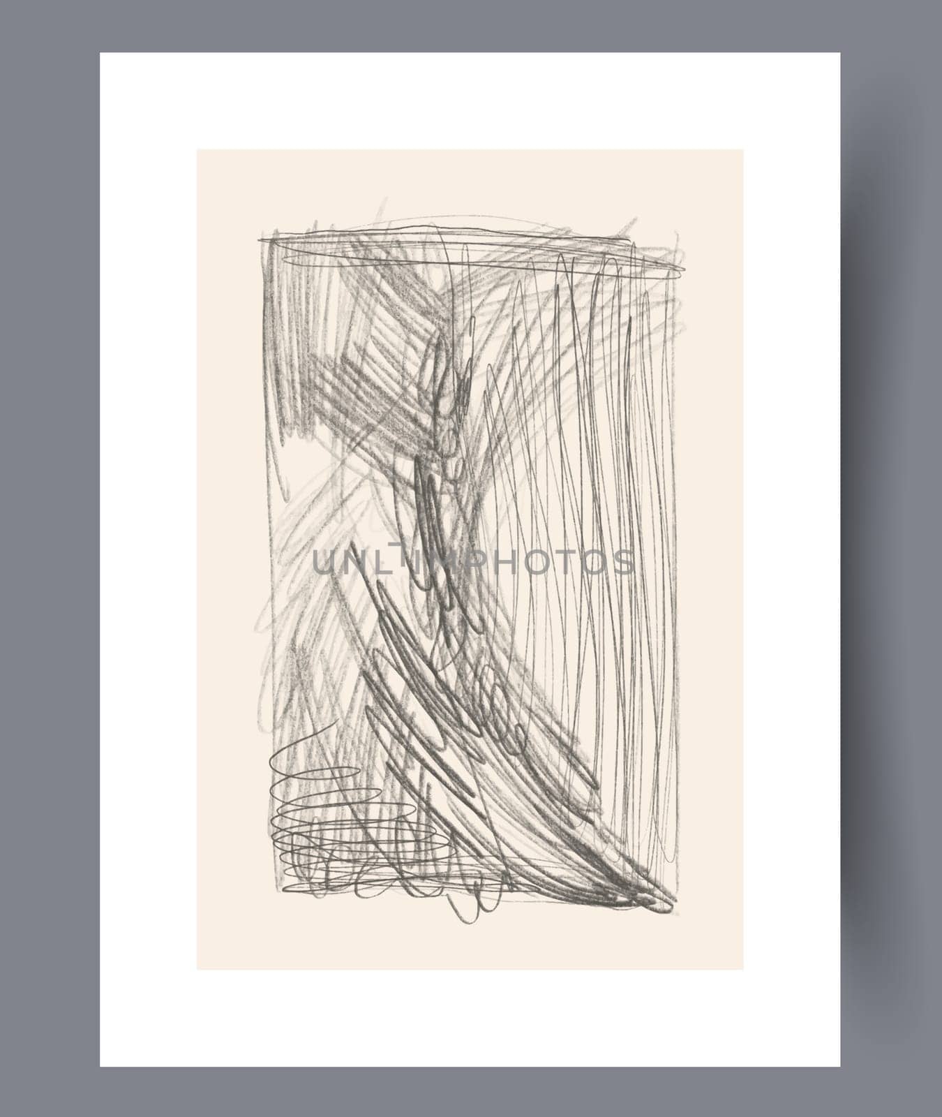 Abstract band creative template wall art print. Wall artwork for interior design. Contemporary decorative background with template. Printable minimal abstract band poster.