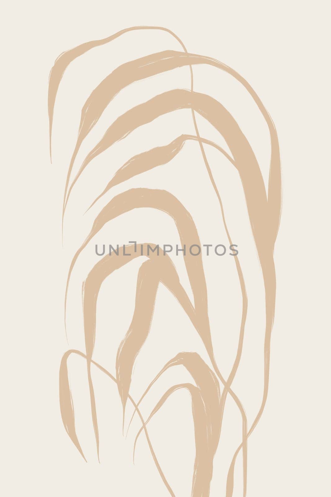 Printable wall art poster print. Hand drawn minimalism design for scandinavian interior.
