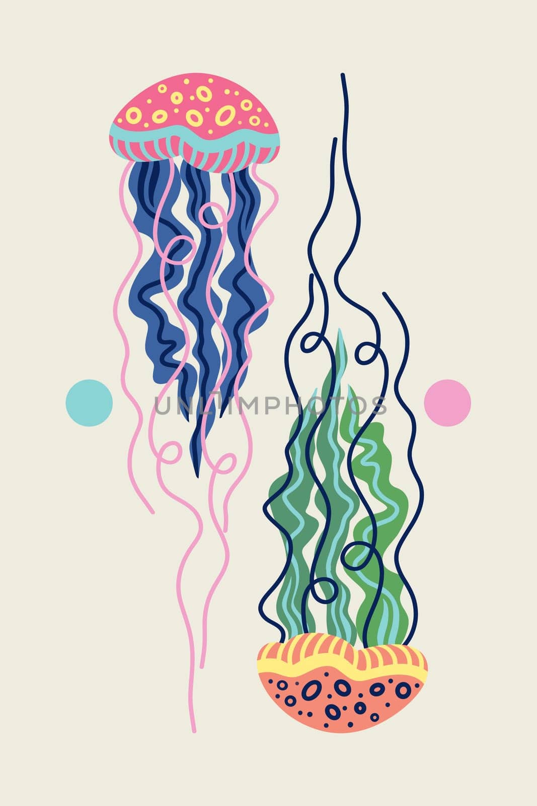 Printable wall art poster print. Hand drawn minimalism design for scandinavian interior.
