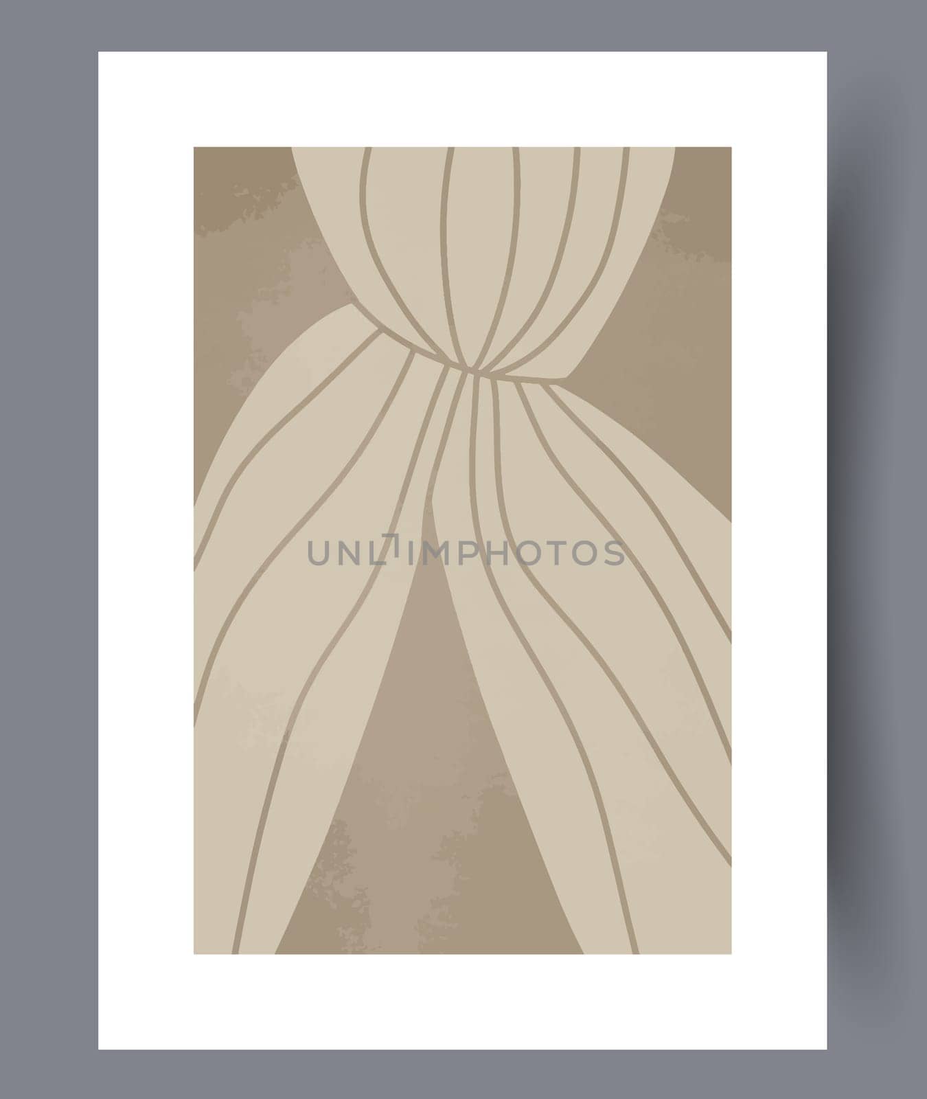 Abstract lines bohemian conceptualism wall art print. Printable minimal abstract lines poster. Wall artwork for interior design. Contemporary decorative background with conceptualism.