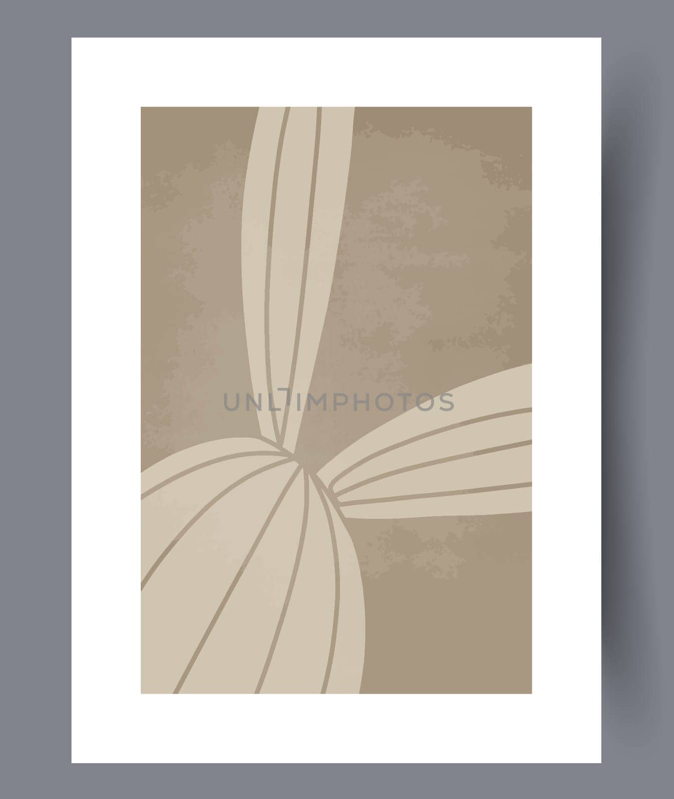 Abstract band creative template wall art print. Wall artwork for interior design. Contemporary decorative background with template. Printable minimal abstract band poster.