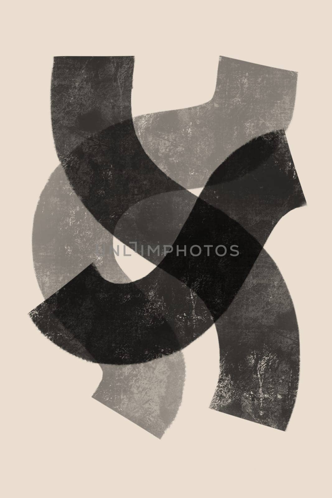 Printable wall art poster print. Hand drawn minimalism design for scandinavian interior.