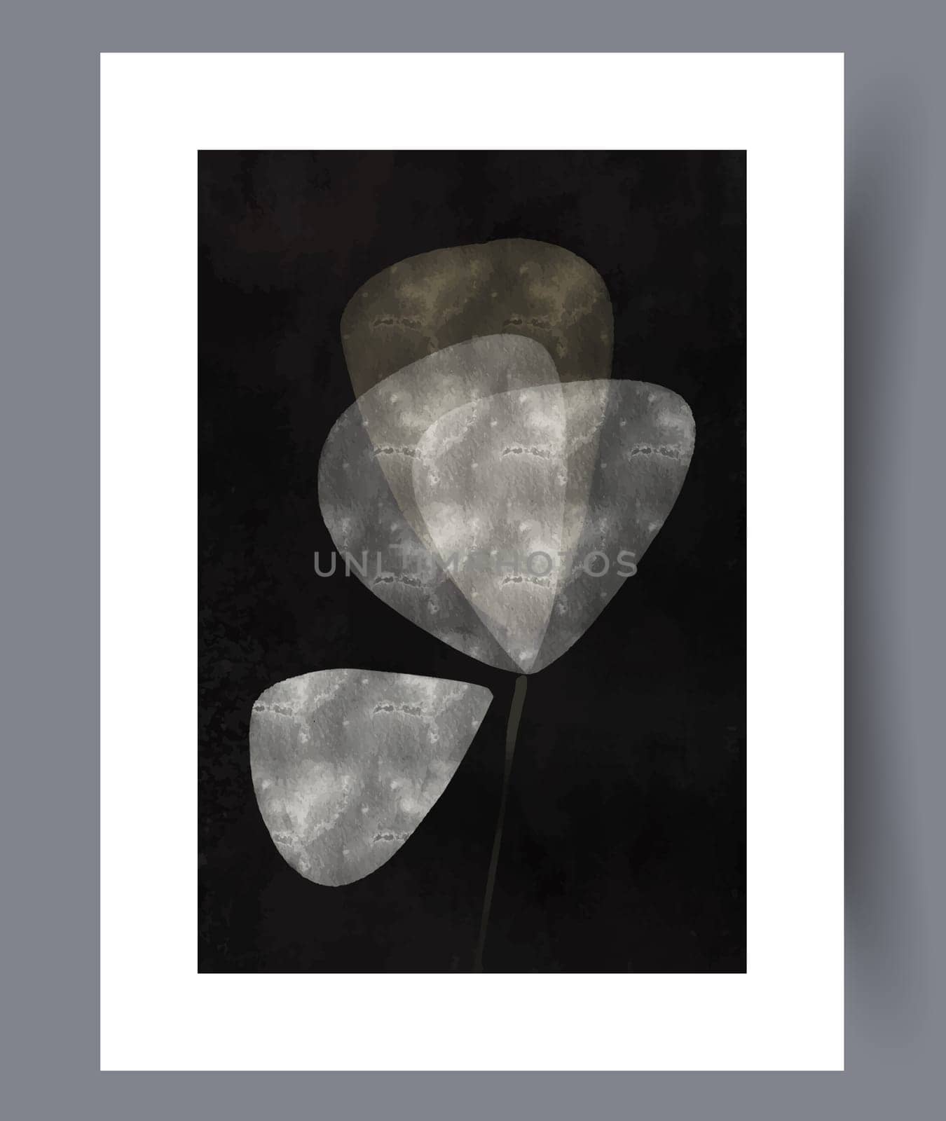 Abstract band creative template wall art print. Wall artwork for interior design. Contemporary decorative background with template. Printable minimal abstract band poster.