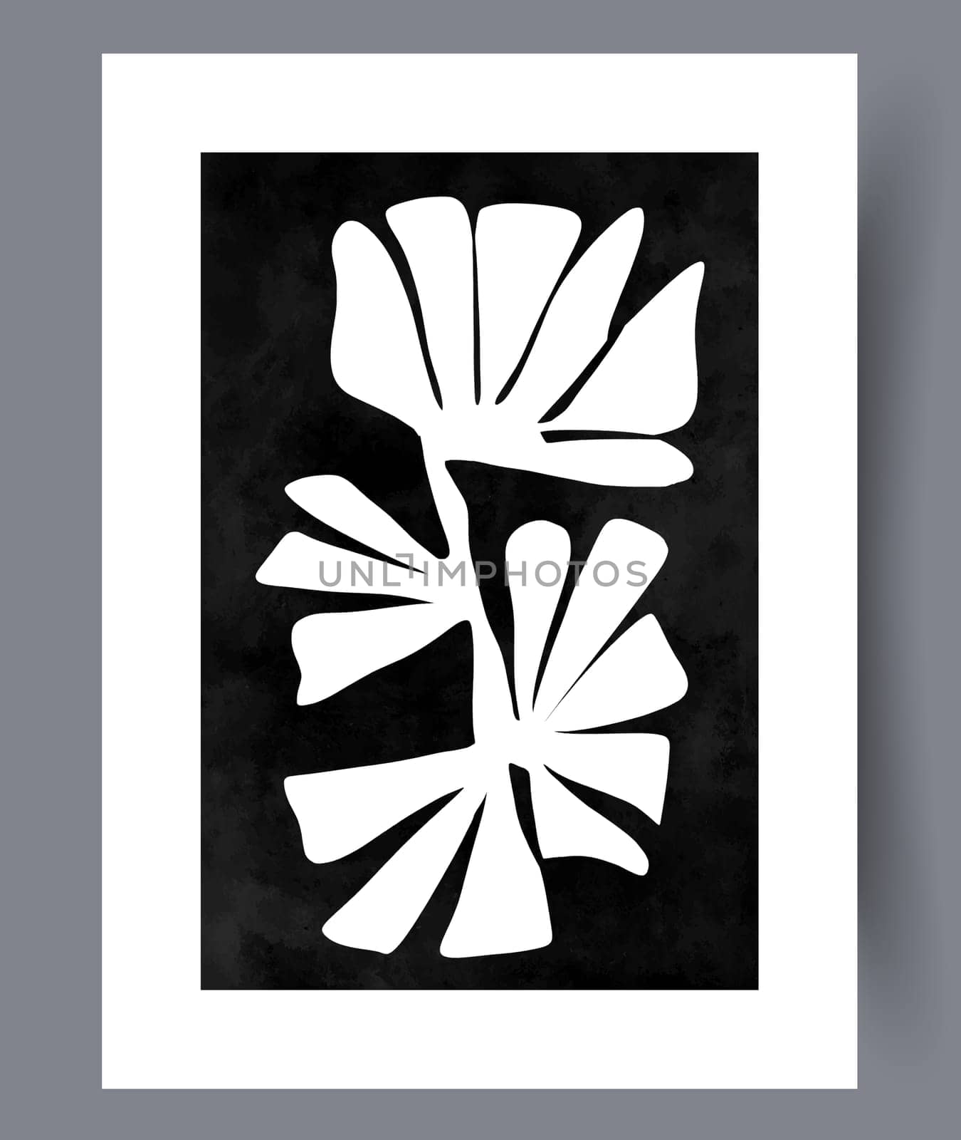Abstract band creative template wall art print. Wall artwork for interior design. Contemporary decorative background with template. Printable minimal abstract band poster.