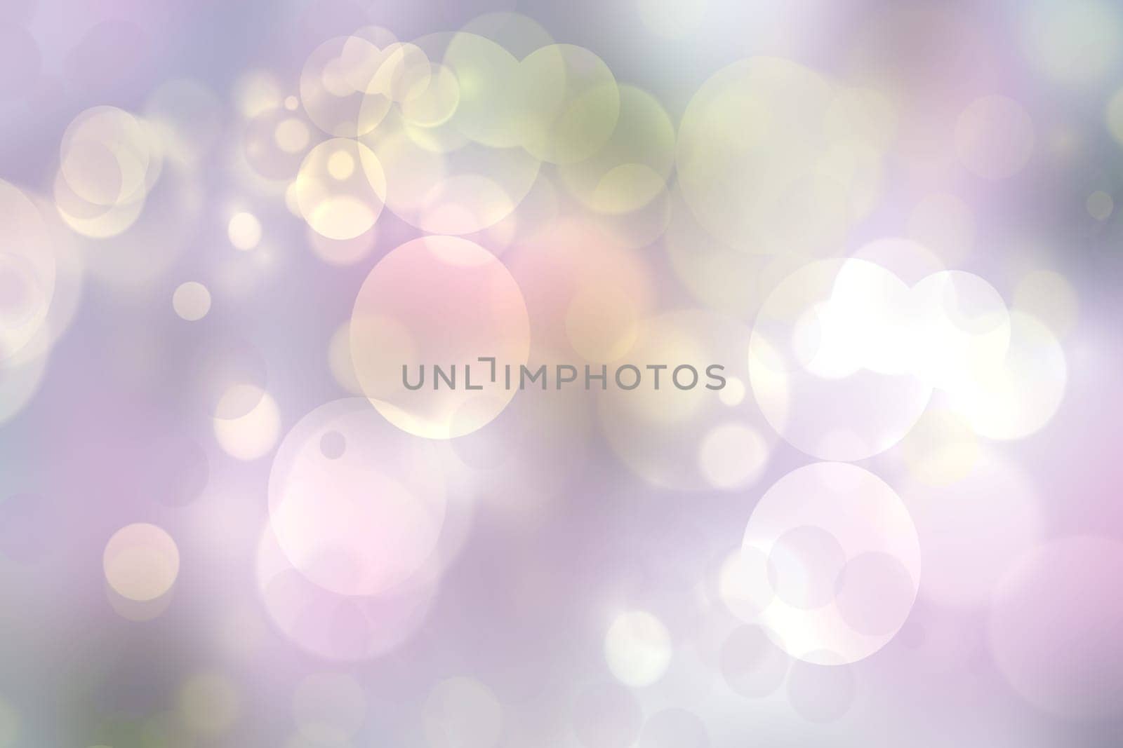 Abstract blurred fresh vivid spring summer light delicate pastel pink green bokeh background texture with bright circular soft color lights. Card concept. Beautiful backdrop illustration.