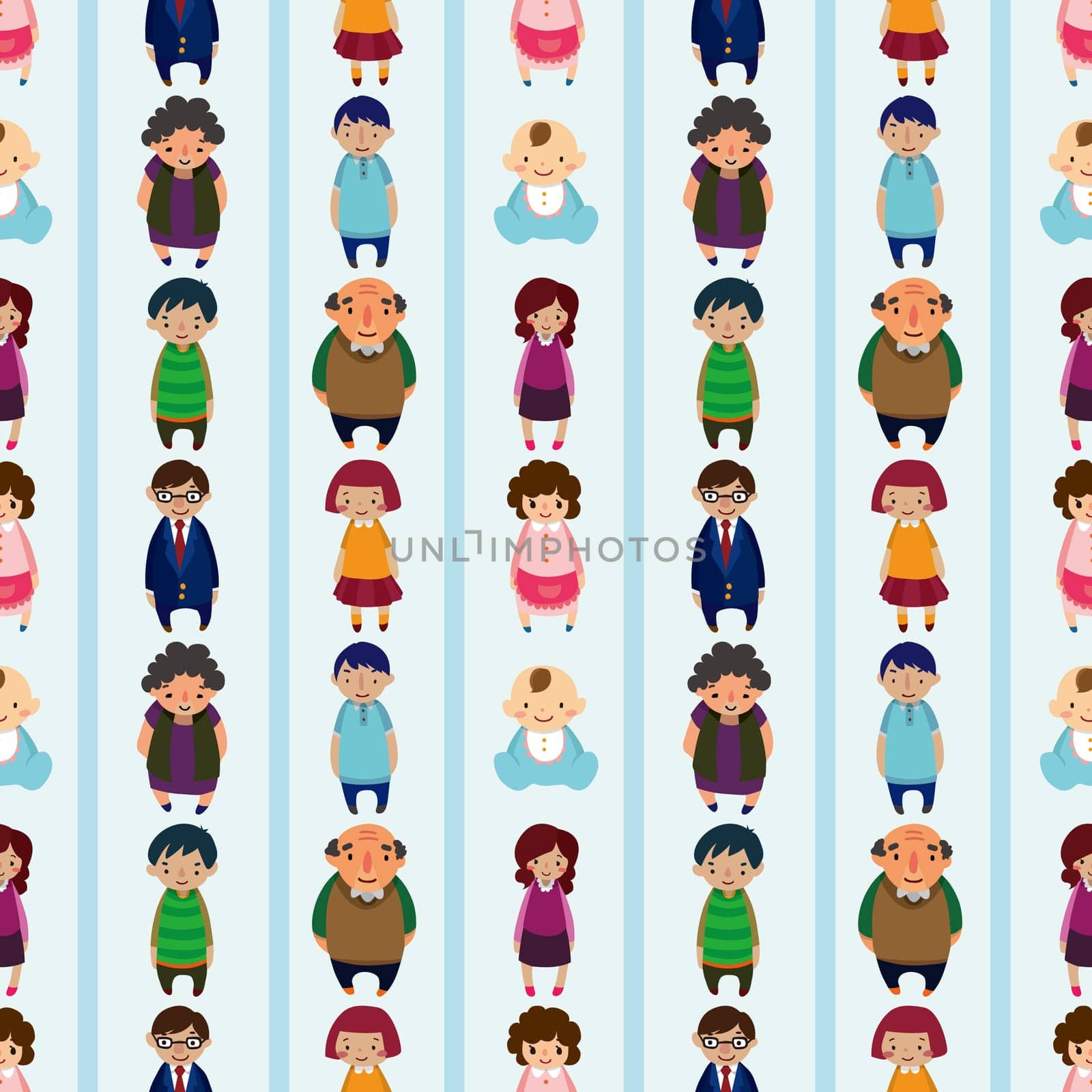 seamless family pattern