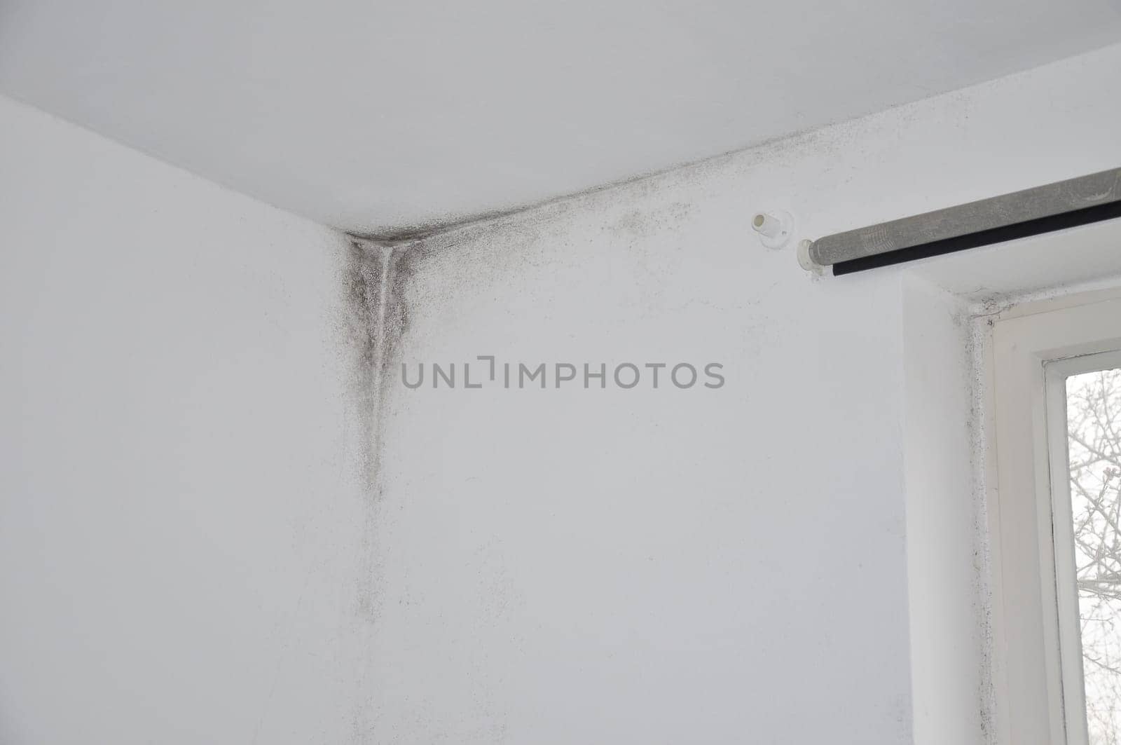 Detail of old building Repair of an apartment in need of renovation