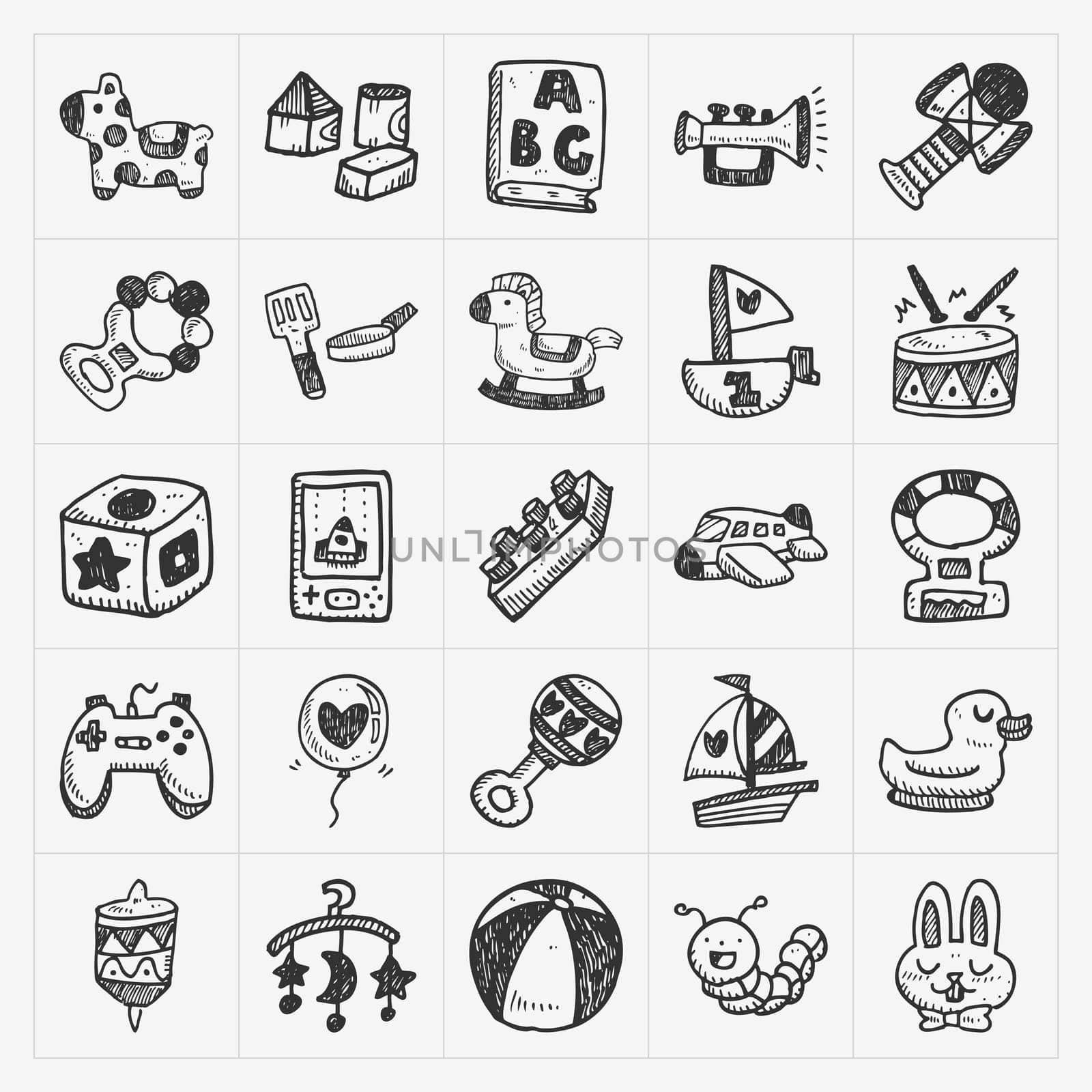 doodle toy icons