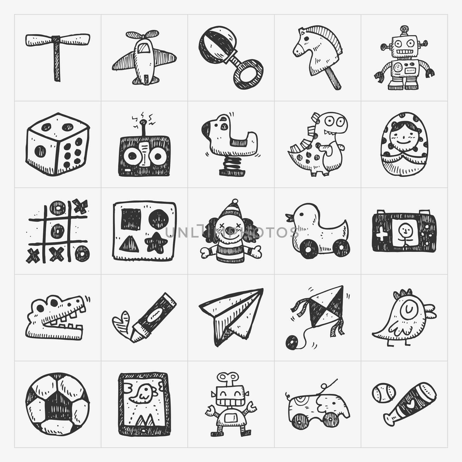 doodle toy icons