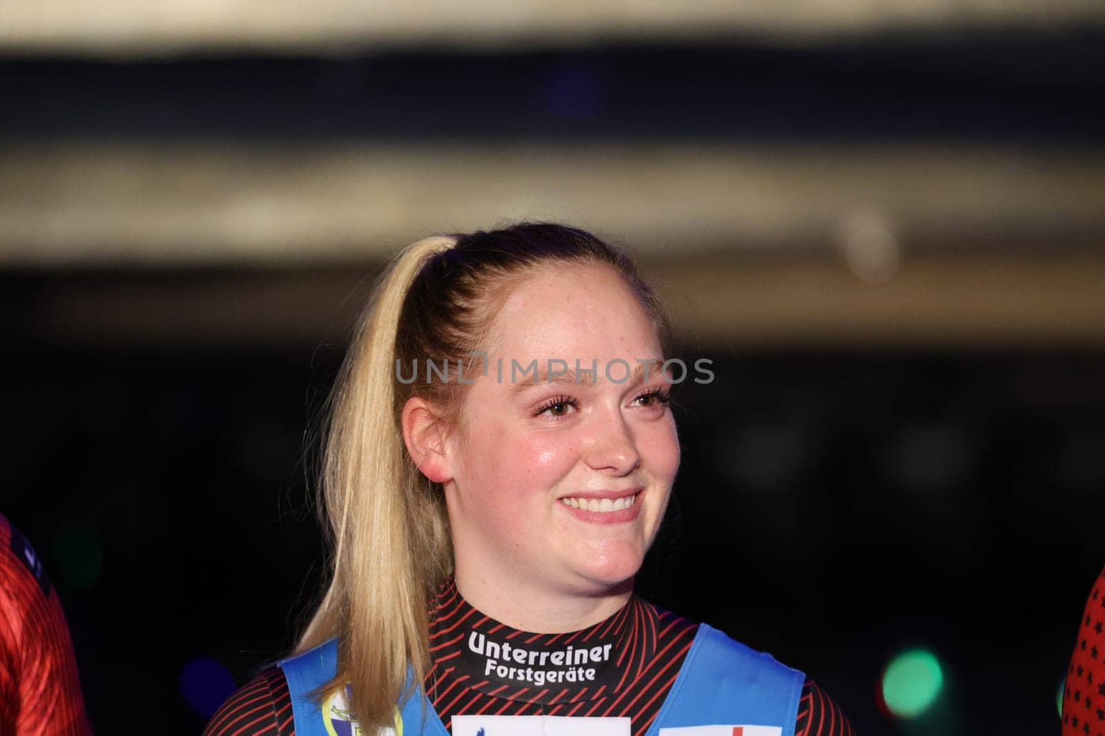 Luger Anna Berreiter (Berchtesgaden) at the opening of the Vikinglop speed slide in Europapark Rust at the press conference for the opening of the 2023 season