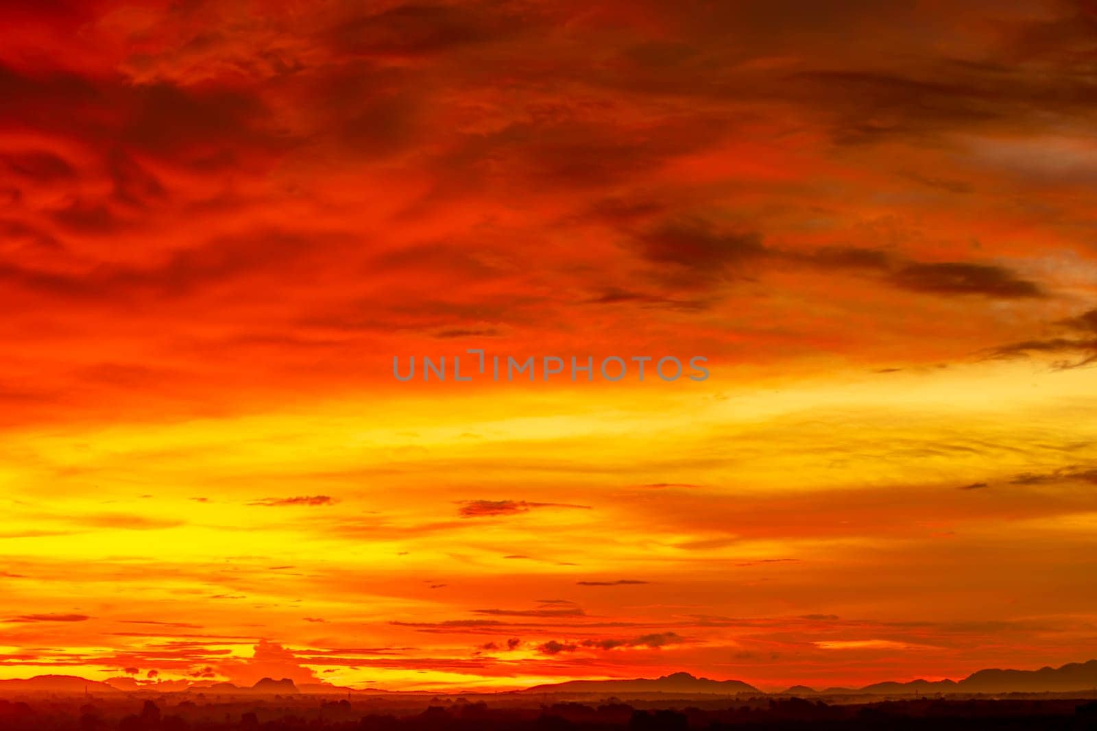 Abstract and pattern of cloud sky Calming coral, Orange, Trend color of the year background, Pattern of colorful cloud and sky sunset or sunrise: Dramatic sunset in twilight, Beautyful of sky