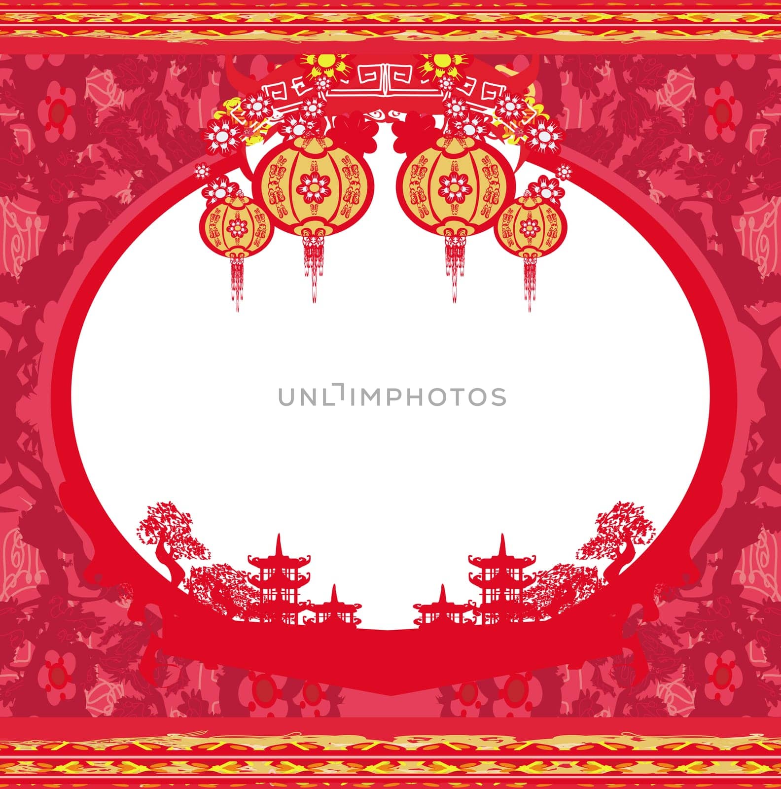 Mid-Autumn Festival for Chinese New Year frame