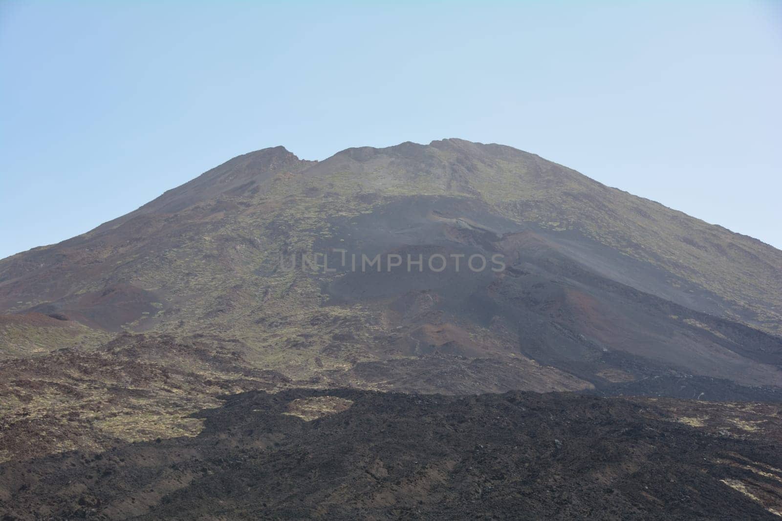 Volcanic landscape in El Teide National Park on the Canary Island of Tenerife, Spain