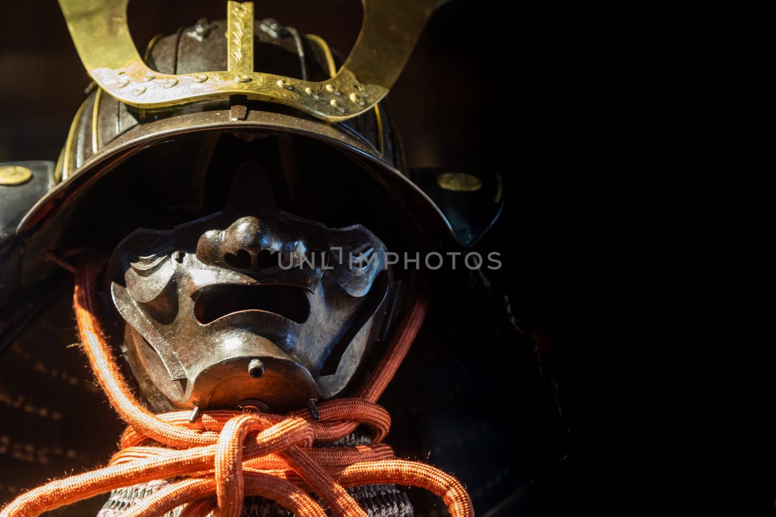 Traditional samurai Japanese armour - antique protection for fighter in Japan