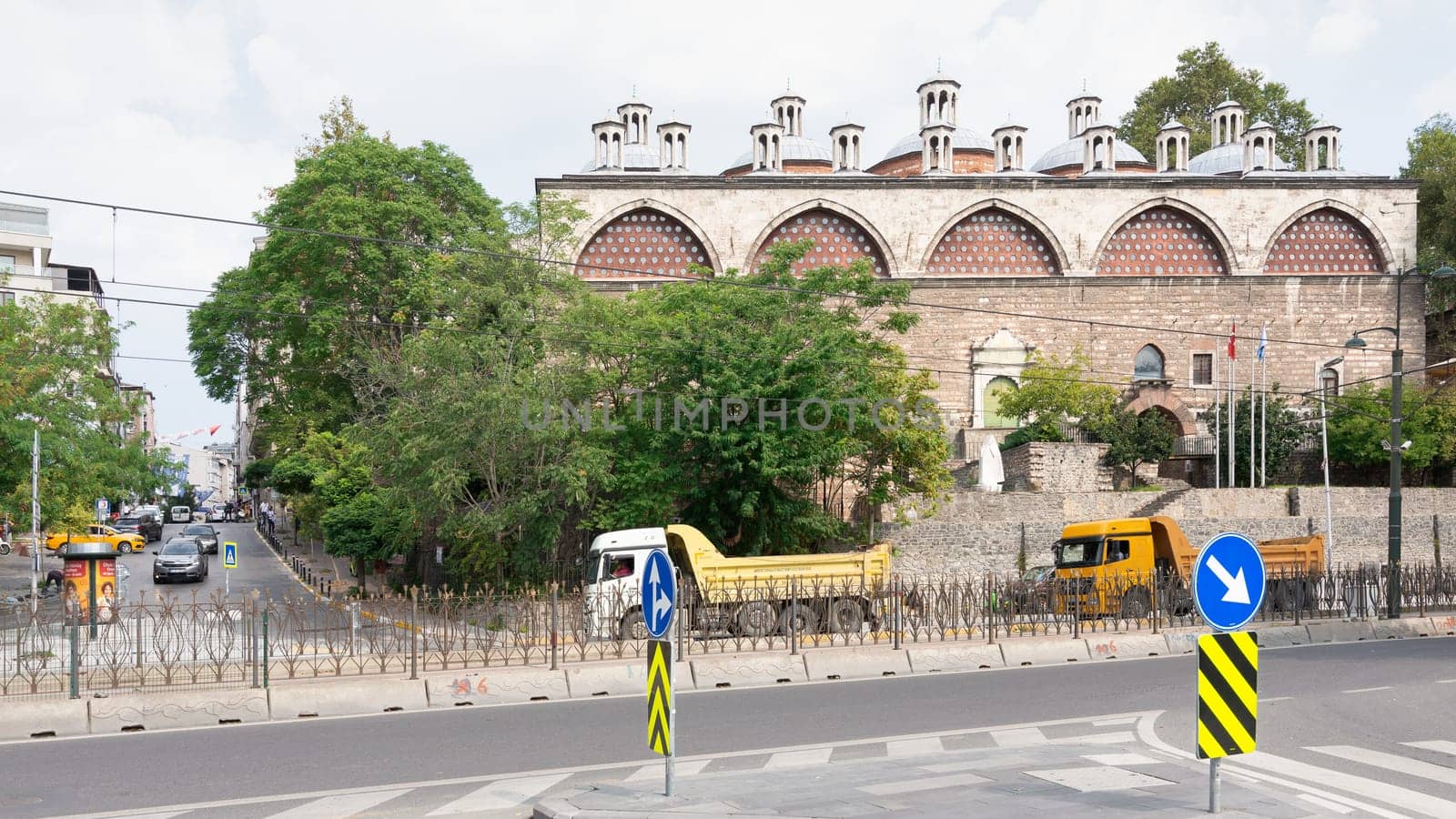 Istanbul, Turkey - August 31, 2022: Tophane-I Amire Culture and Art Center, located in Mimar Sinan Guzel Sanatlar Universitesi, Tophane neighbourhood, Beyoglu District