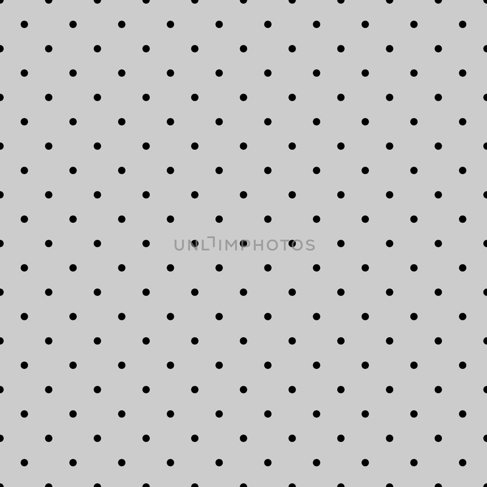 Seamless black and grey vector pattern or tile background with polka dots. For decoration, desktop wallpaper and website design.