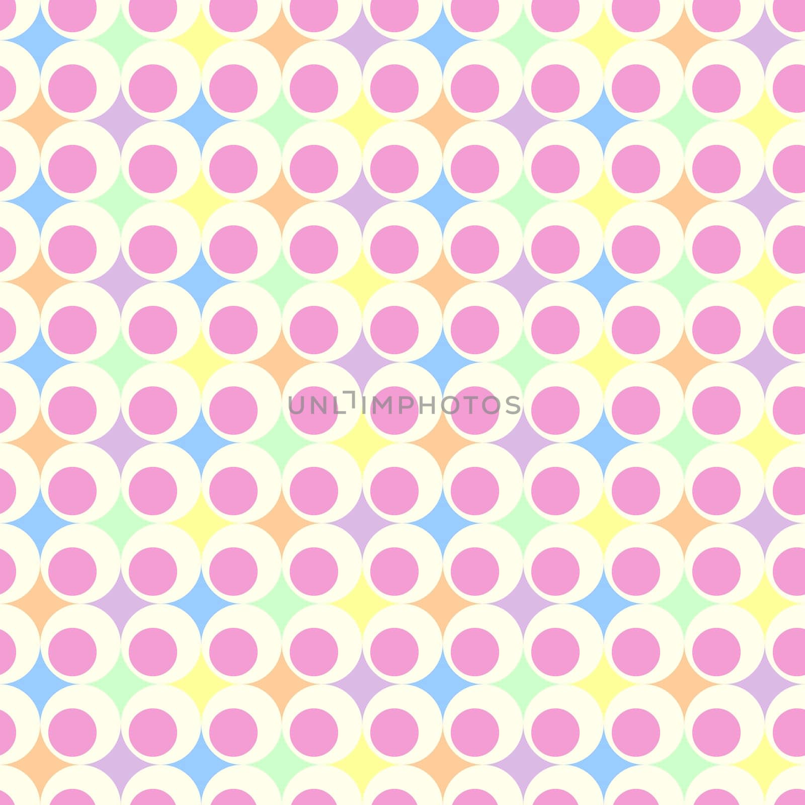 retro geometric ball background in pastel colors