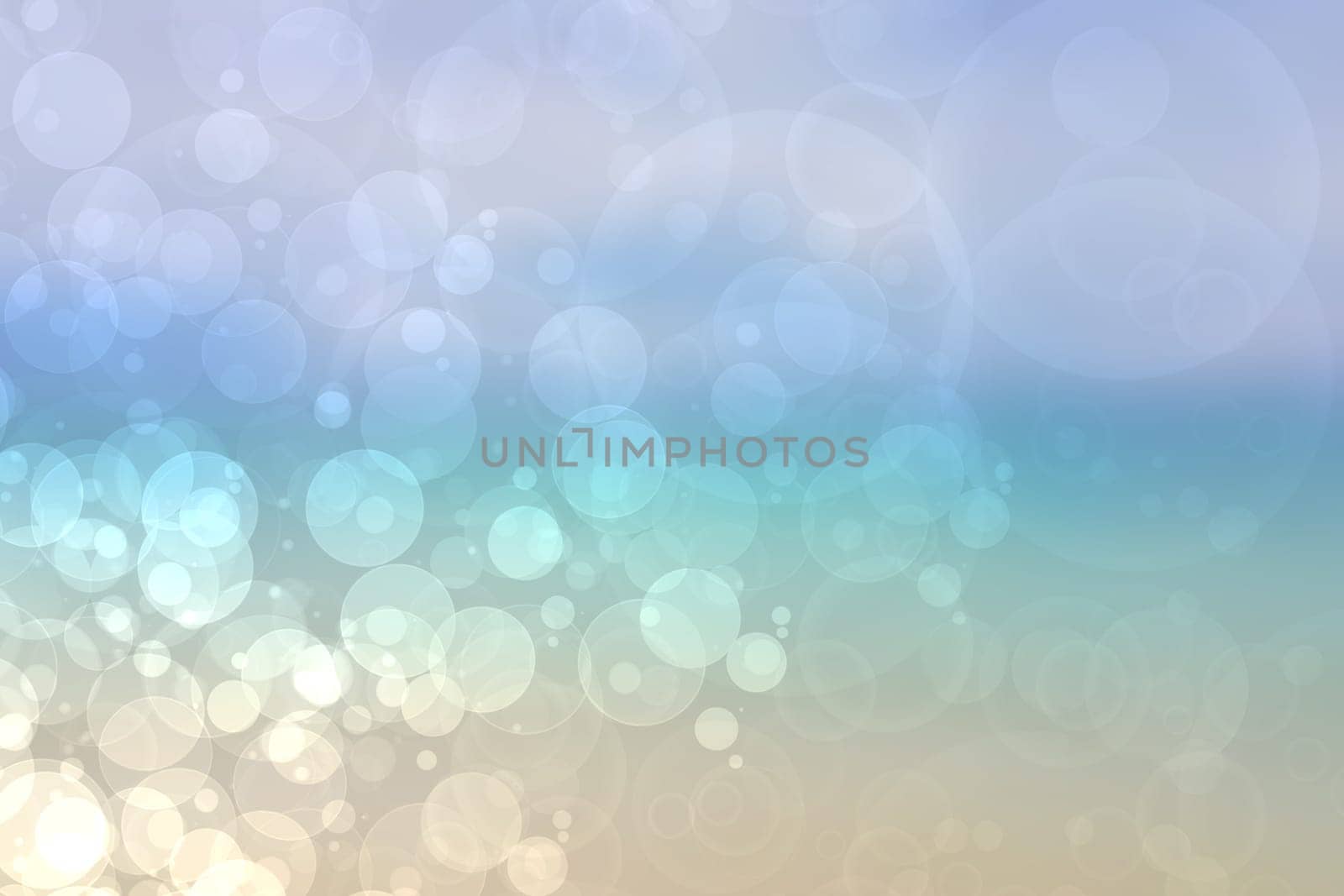 Abstract sea background. Abstract tropical sandy summer beach background with bokeh lights on light blue sky and sun. Beautiful texture. Space.