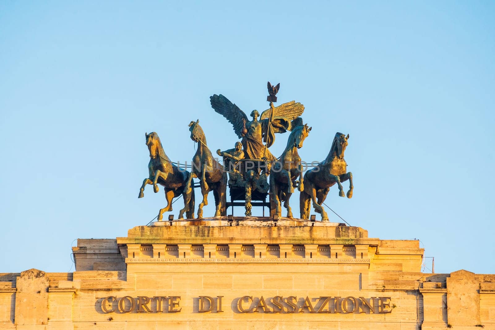 The Palace of Justice, the seat of the Supreme Court of Cassation, Rome, Italy Corte di cassazione