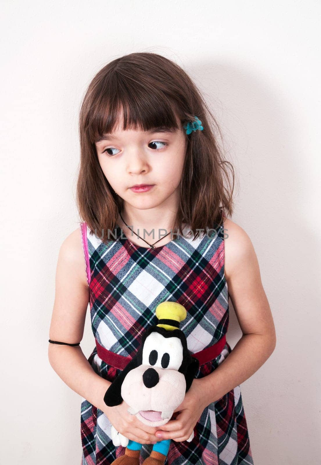 Child girl with the toy