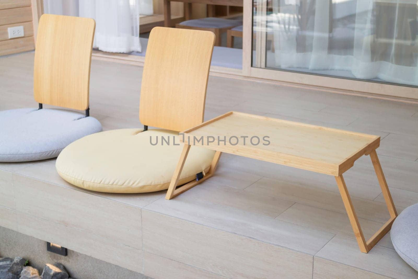 Bright living room  modern interior, stock photo